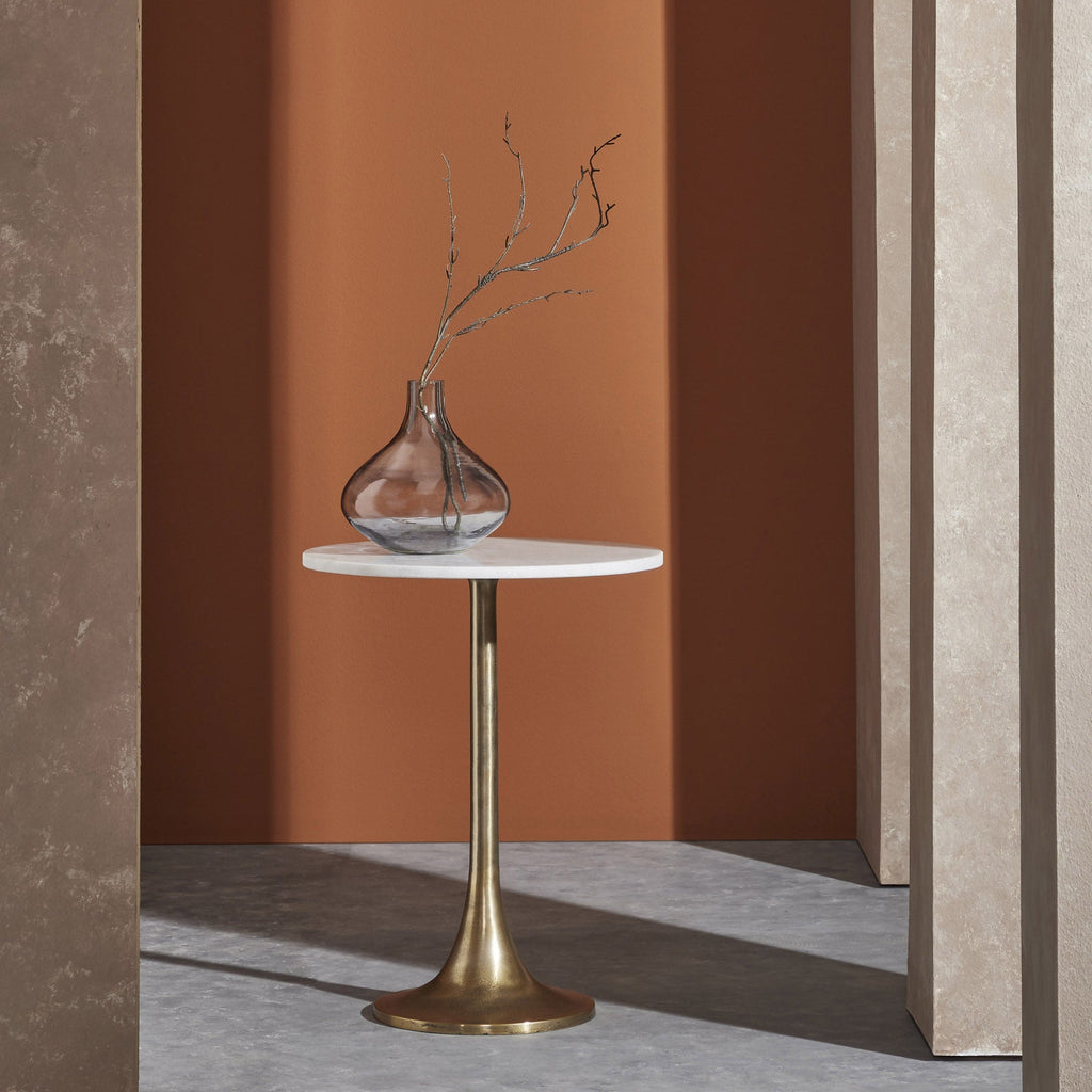 Renwil Amalya Indoor Aluminum Table - Antique Brass