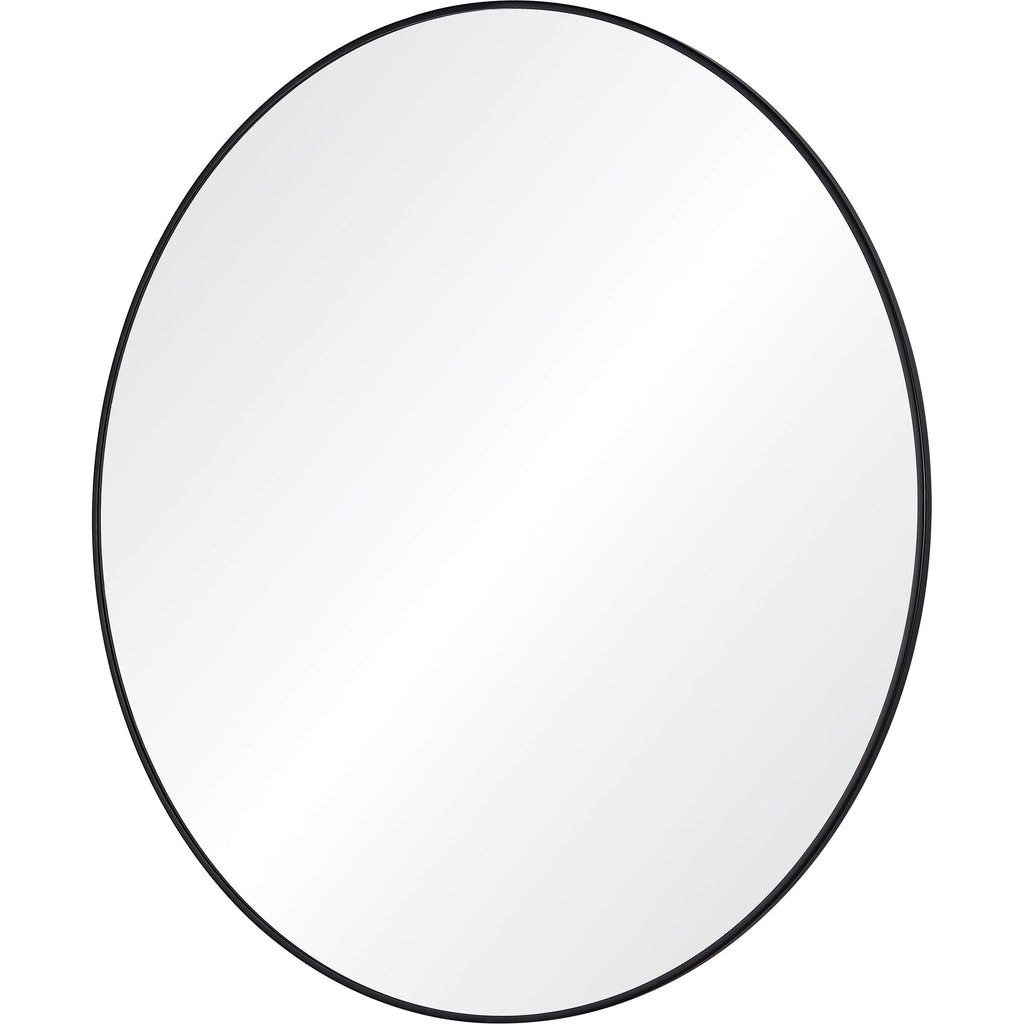 Renwil Cori 40" Tall Round Wall Mirror - Black