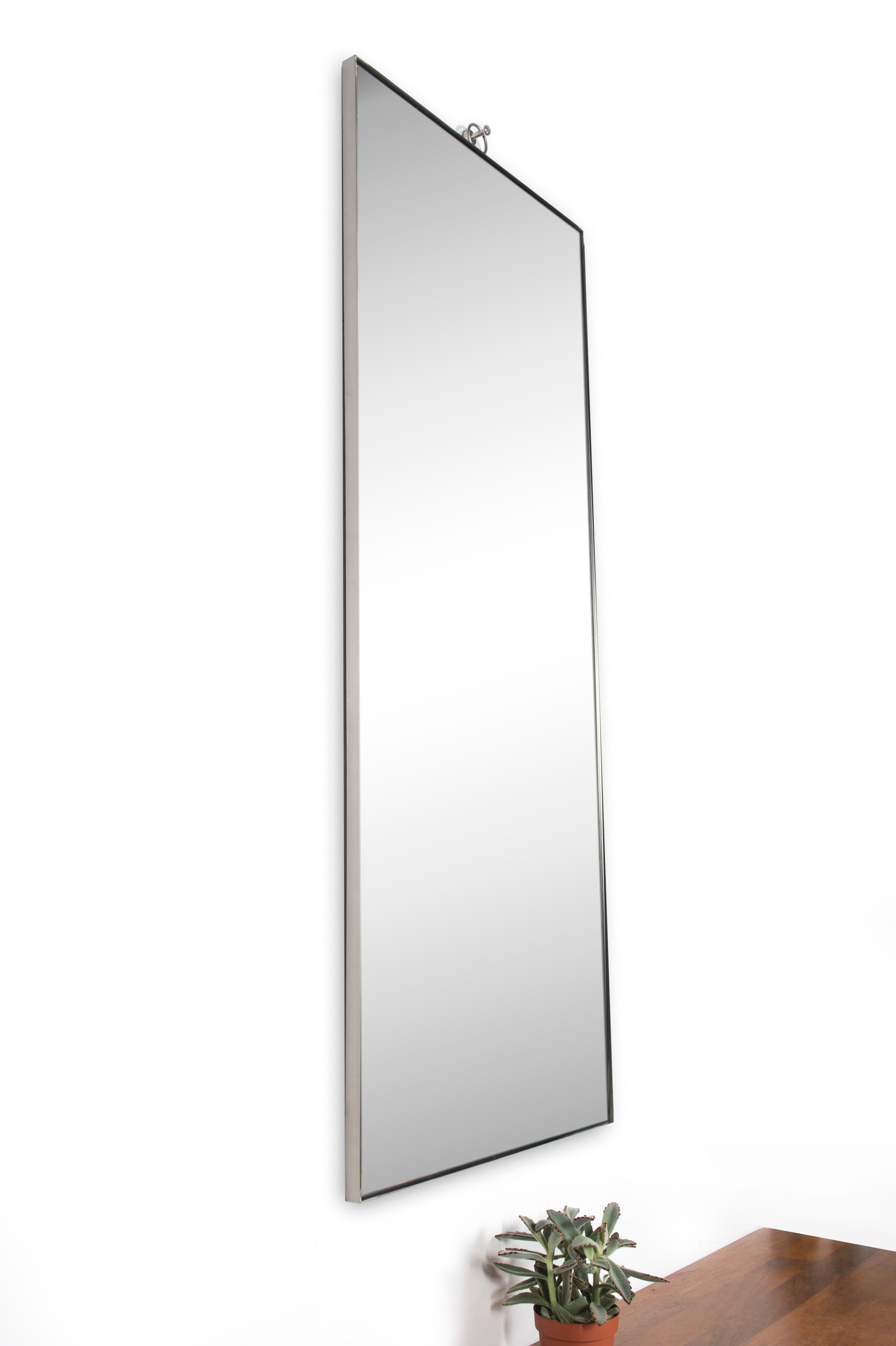 Renwil Filbert 60" Tall Rectangle Wall Mirror - Grey