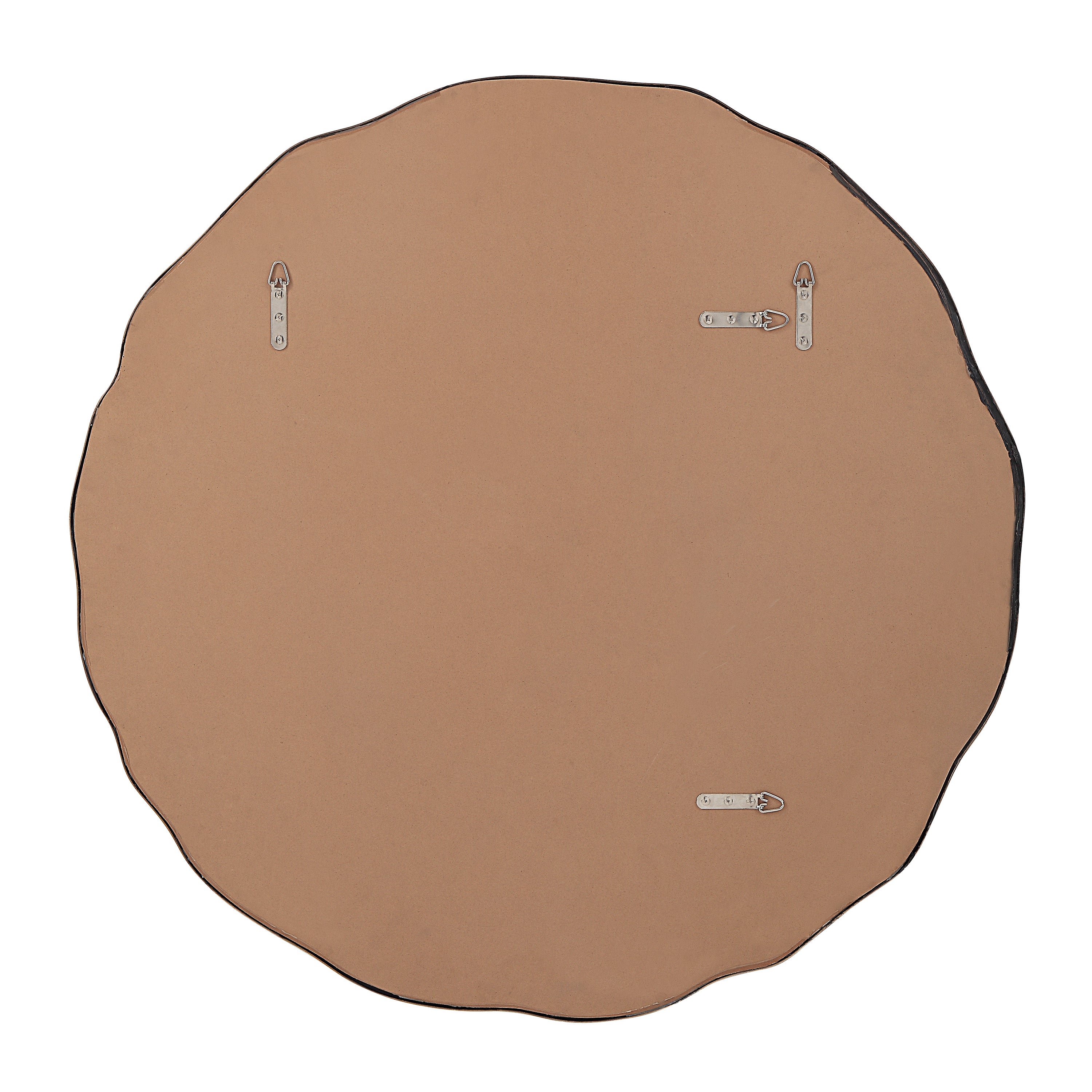 Renwil Bern 40" Tall Round Irregular Mirror - Antique Brushed Brass