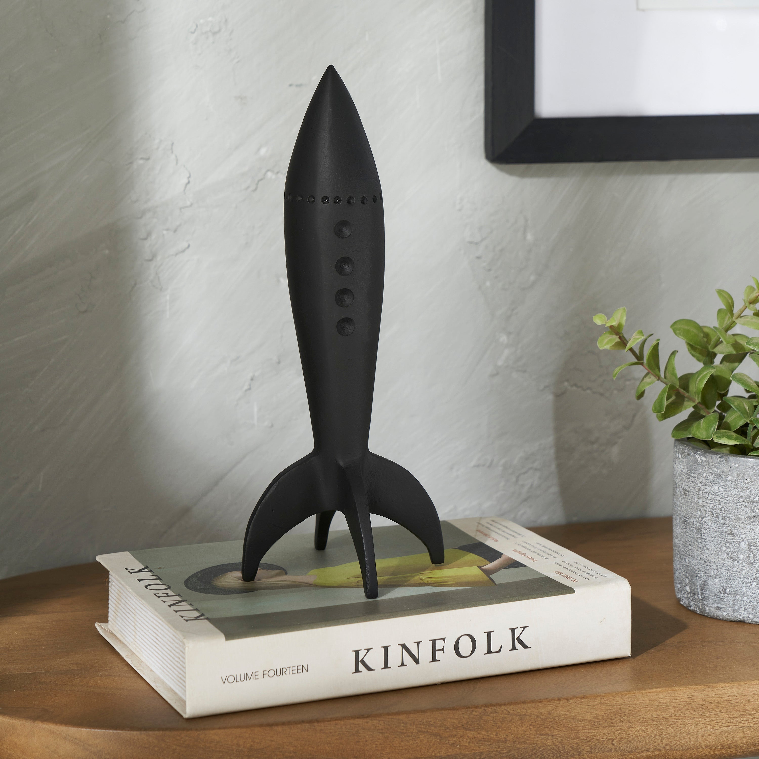Renwil Rhodes Indoor Cast Aluminum Statue - Matte Black