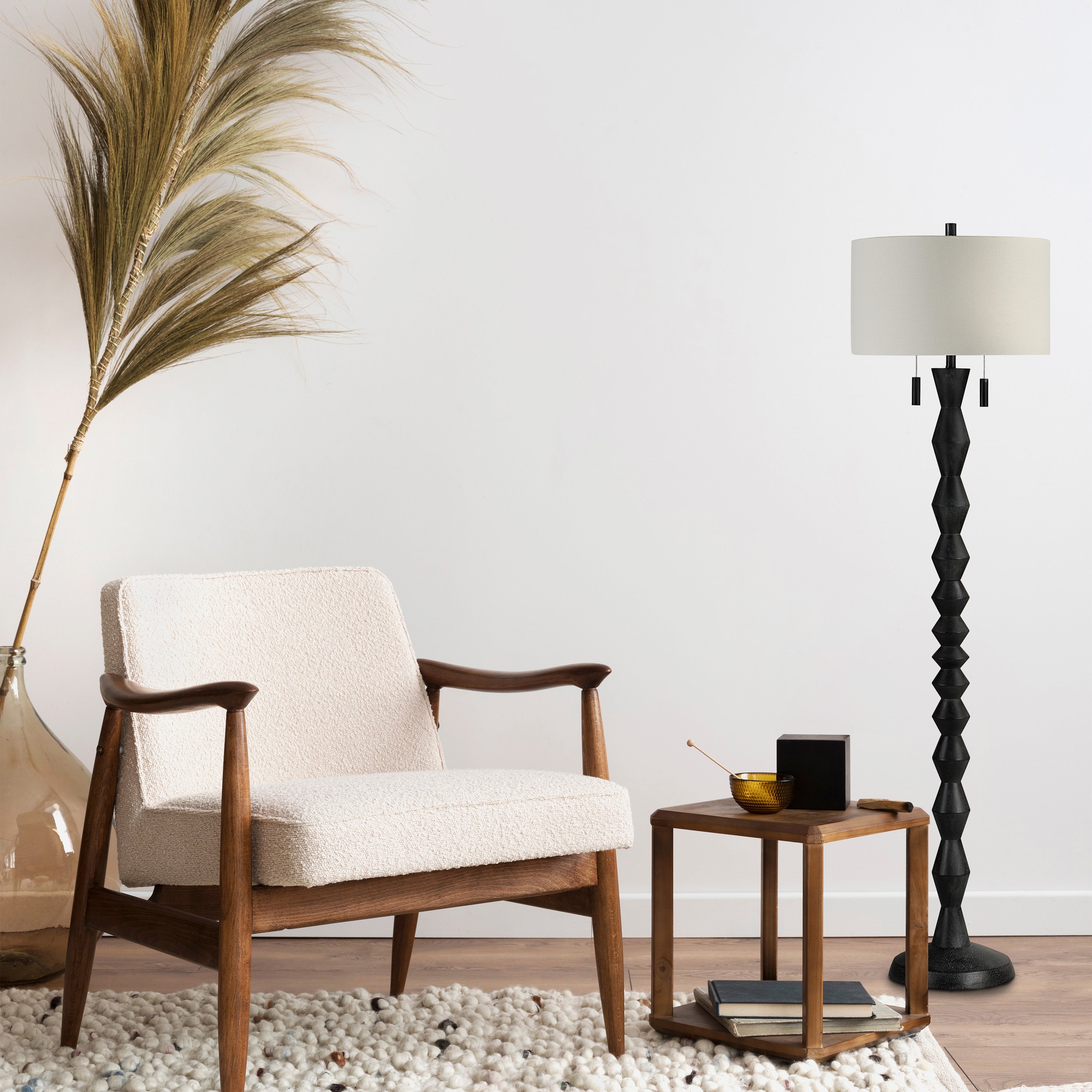 Renwil Phyllis 75.75" Height Floor Lamp - Black