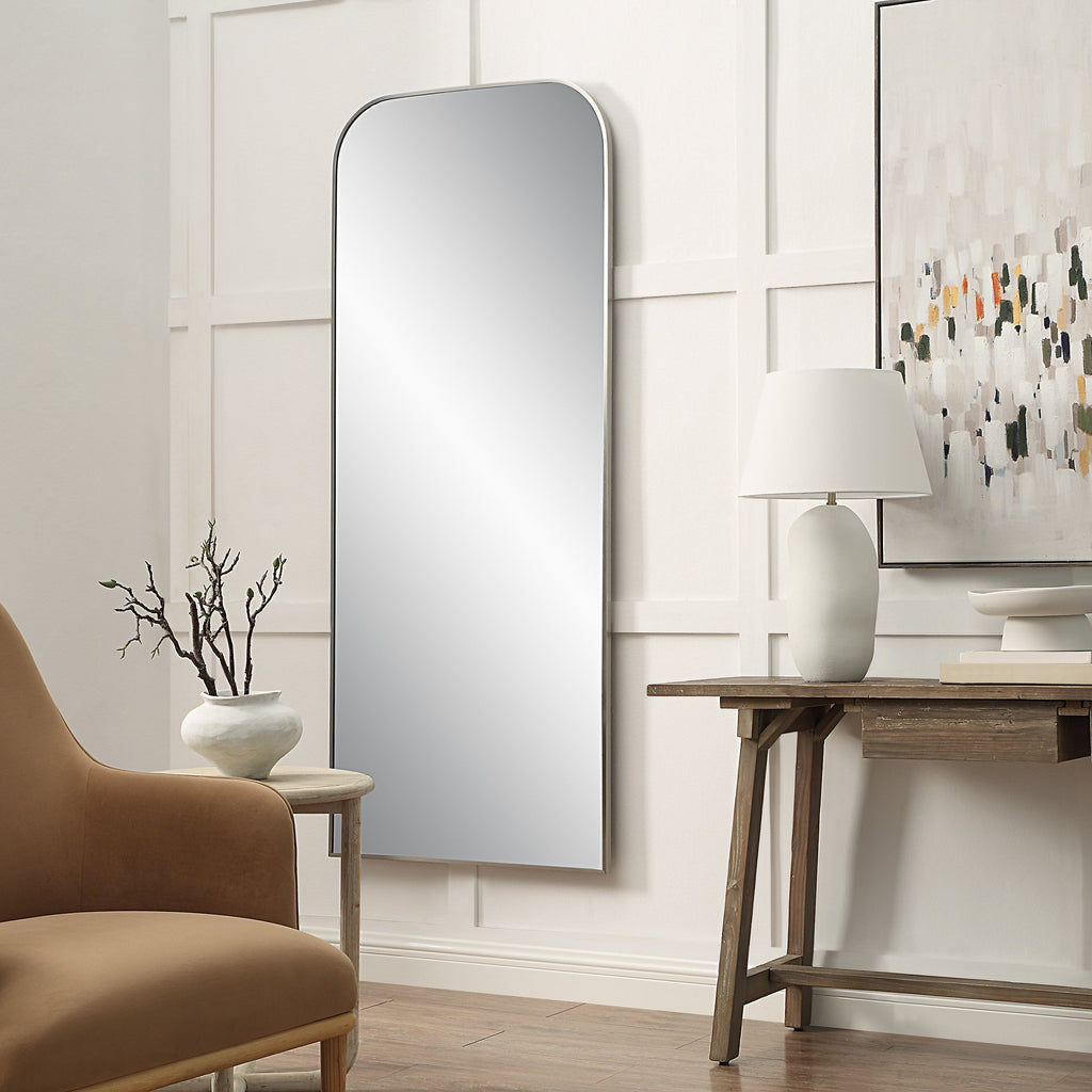 Renwil Samia 72" H x 30" W Wall Mirror - Grey
