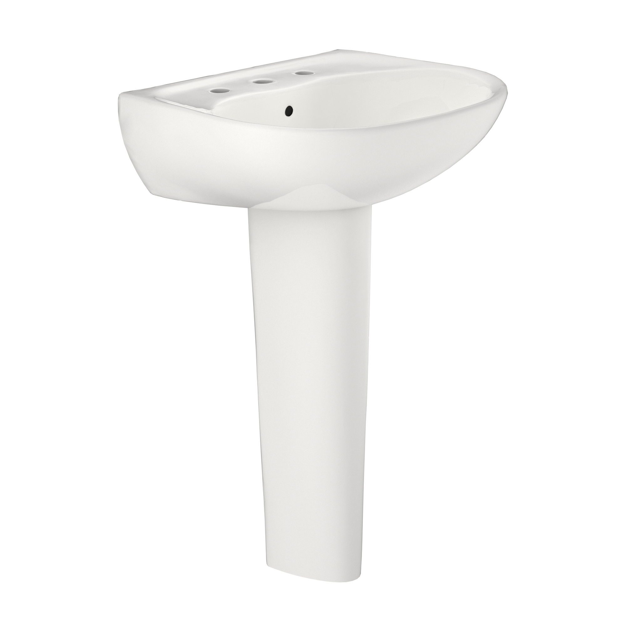 TOTO Supreme Oval Basin Pedestal Bathroom Sink For 8" Center Faucets
