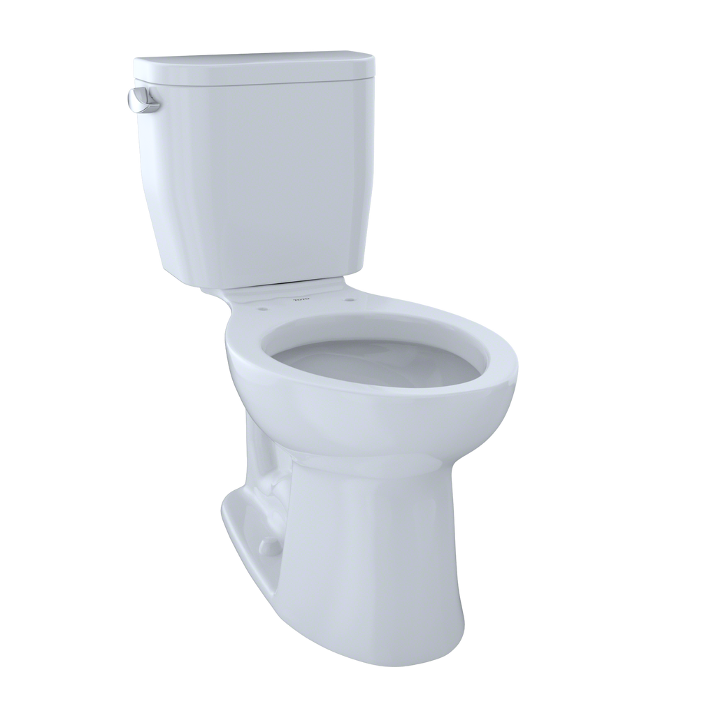 TOTO Entrada Two Piece Elongated 1.28 GPF Universal Height Toilet