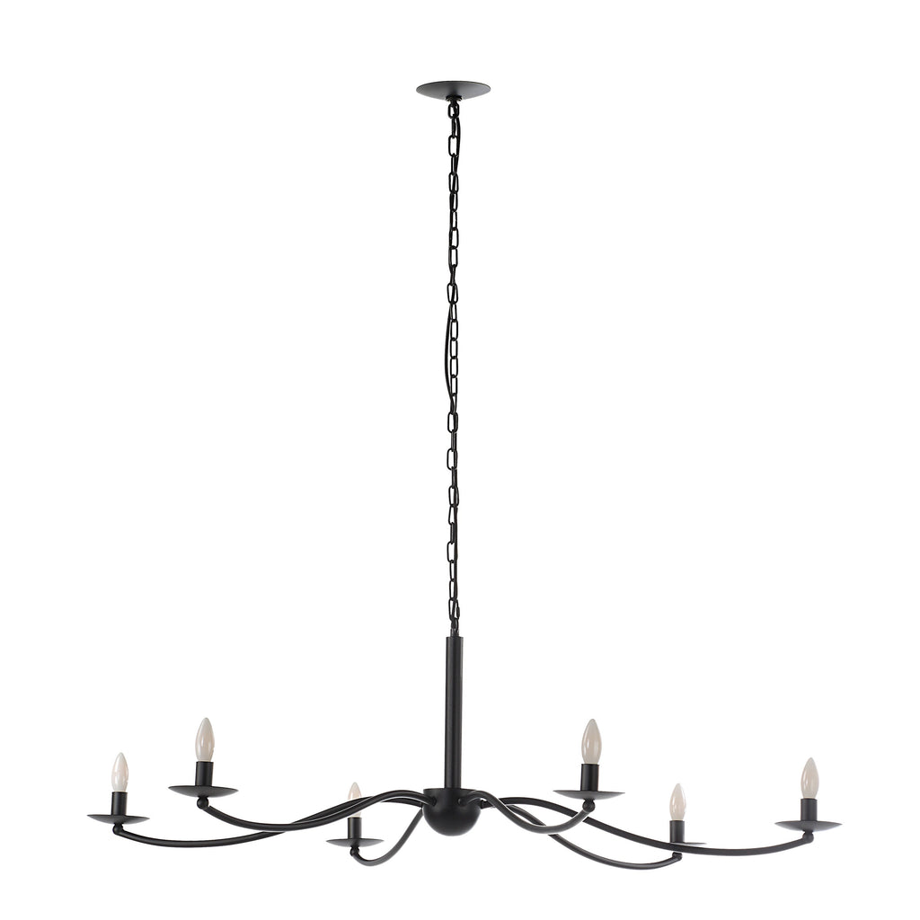 Renwil Landen 75.75" Height Ceiling Fixture - Powder Coated Matte Black