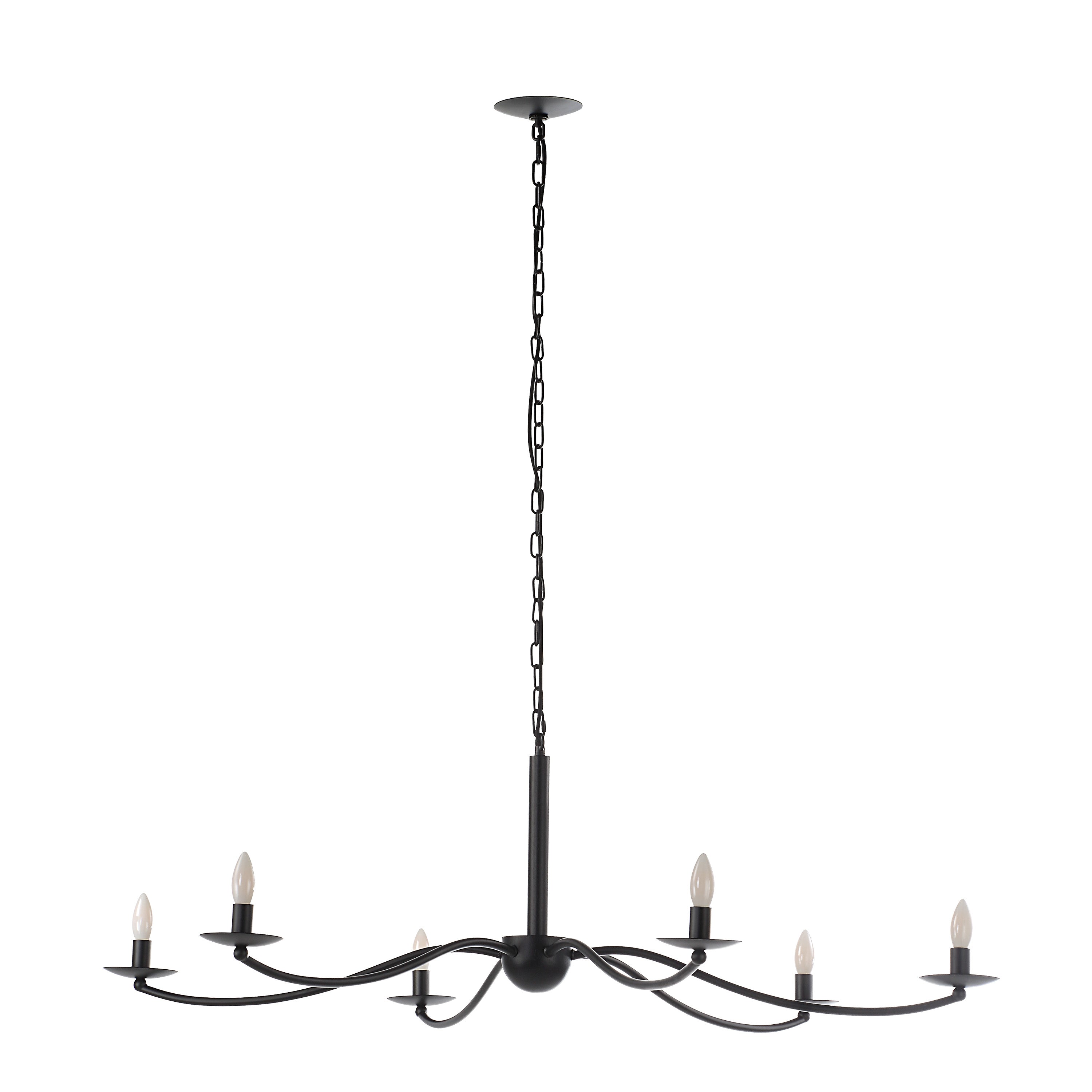 Renwil Landen 75.75" Height Ceiling Fixture - Powder Coated Matte Black