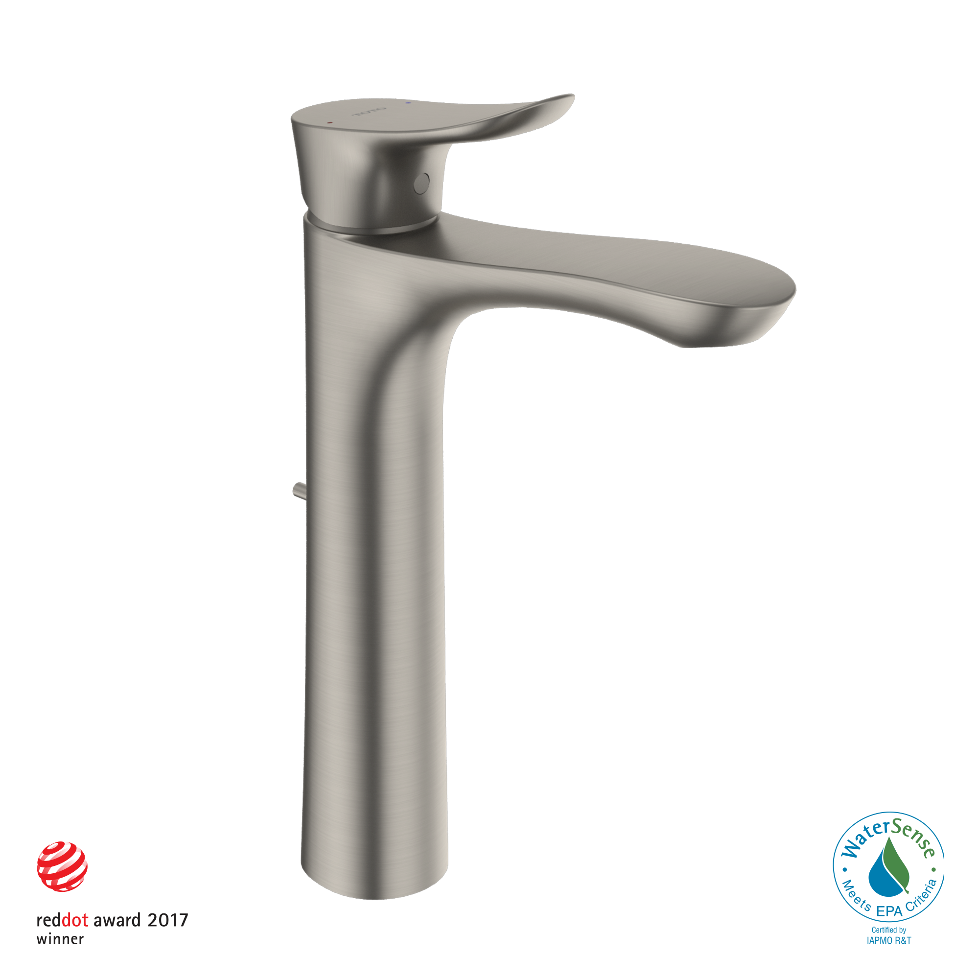 TOTO GO 1.2 GPM Single Handle Vessel Bathroom Sink Faucet with Comfort Glide Technology
