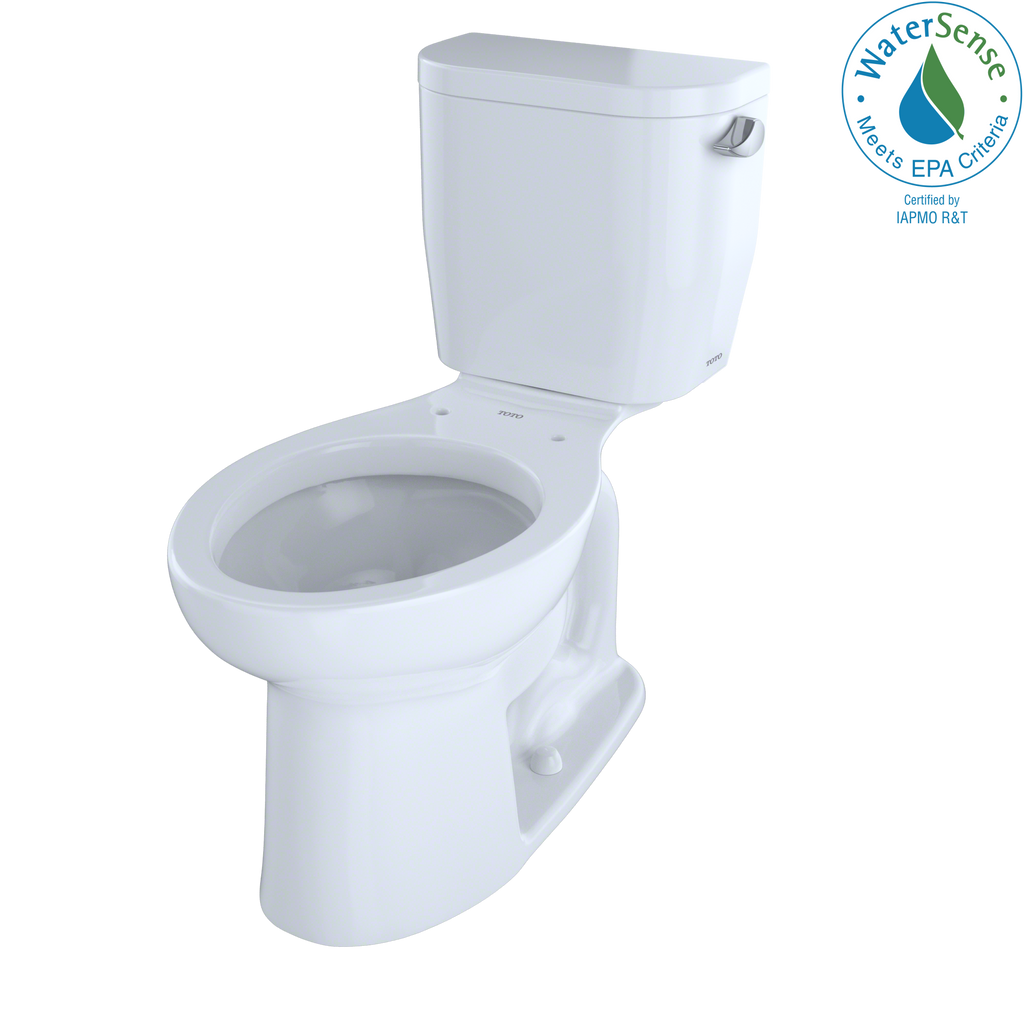 TOTO Entrada Two Piece Elongated 1.28 GPF Universal Height Toilet with Right Hand Trip Lever