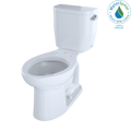 TOTO Entrada Two Piece Elongated 1.28 GPF Universal Height Toilet with Right Hand Trip Lever