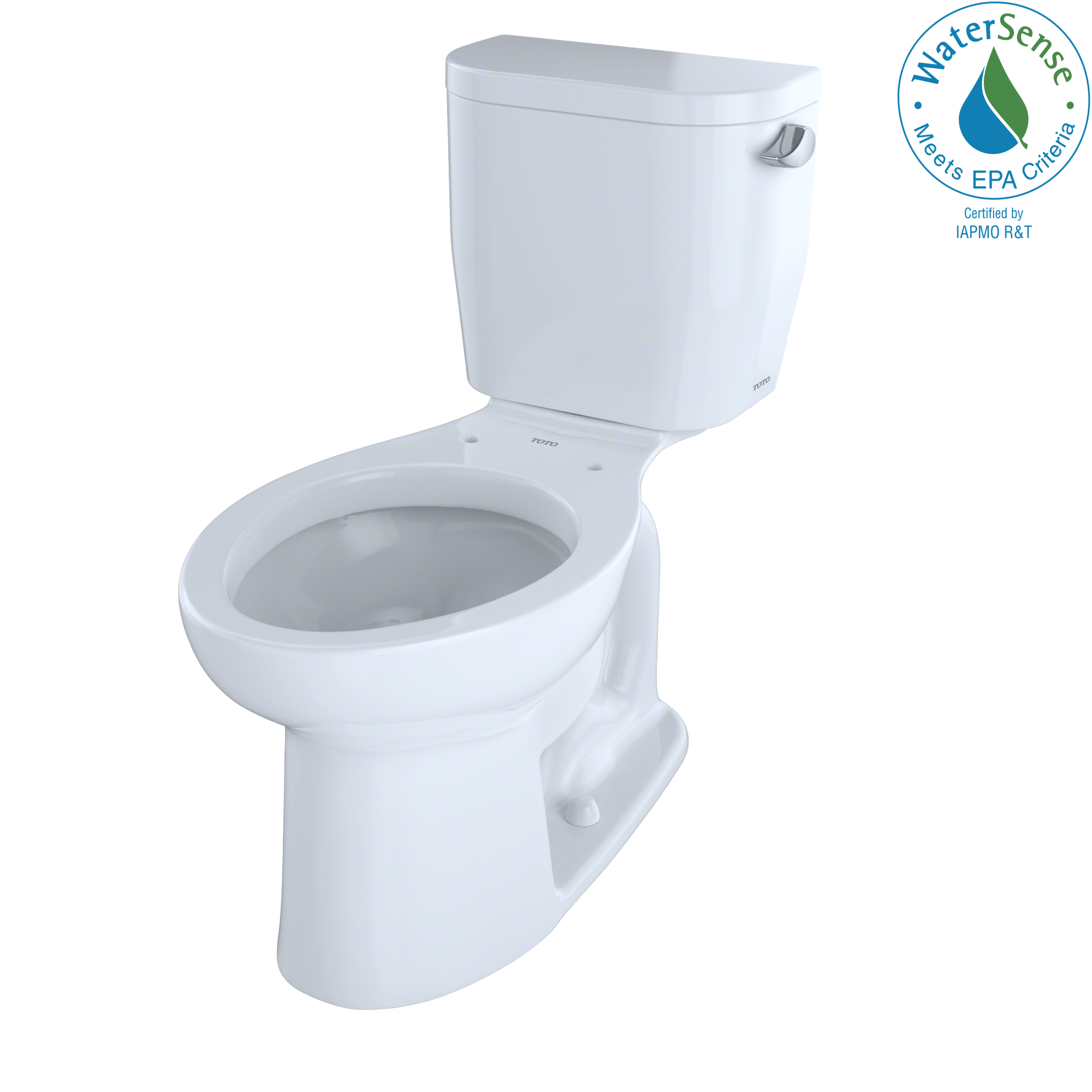 TOTO Entrada Two Piece Elongated 1.28 GPF Universal Height Toilet with Right Hand Trip Lever