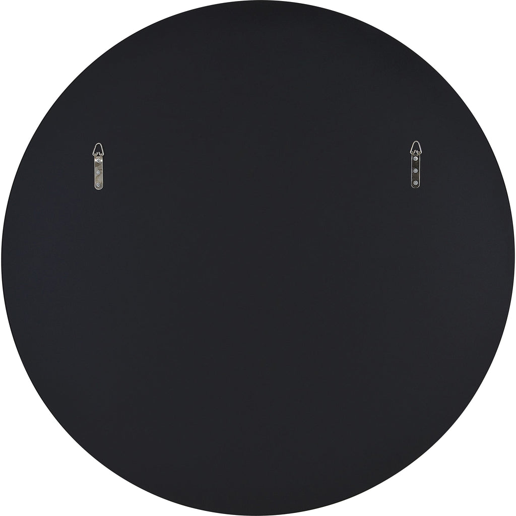 Renwil Cori 40" Tall Round Wall Mirror - Black
