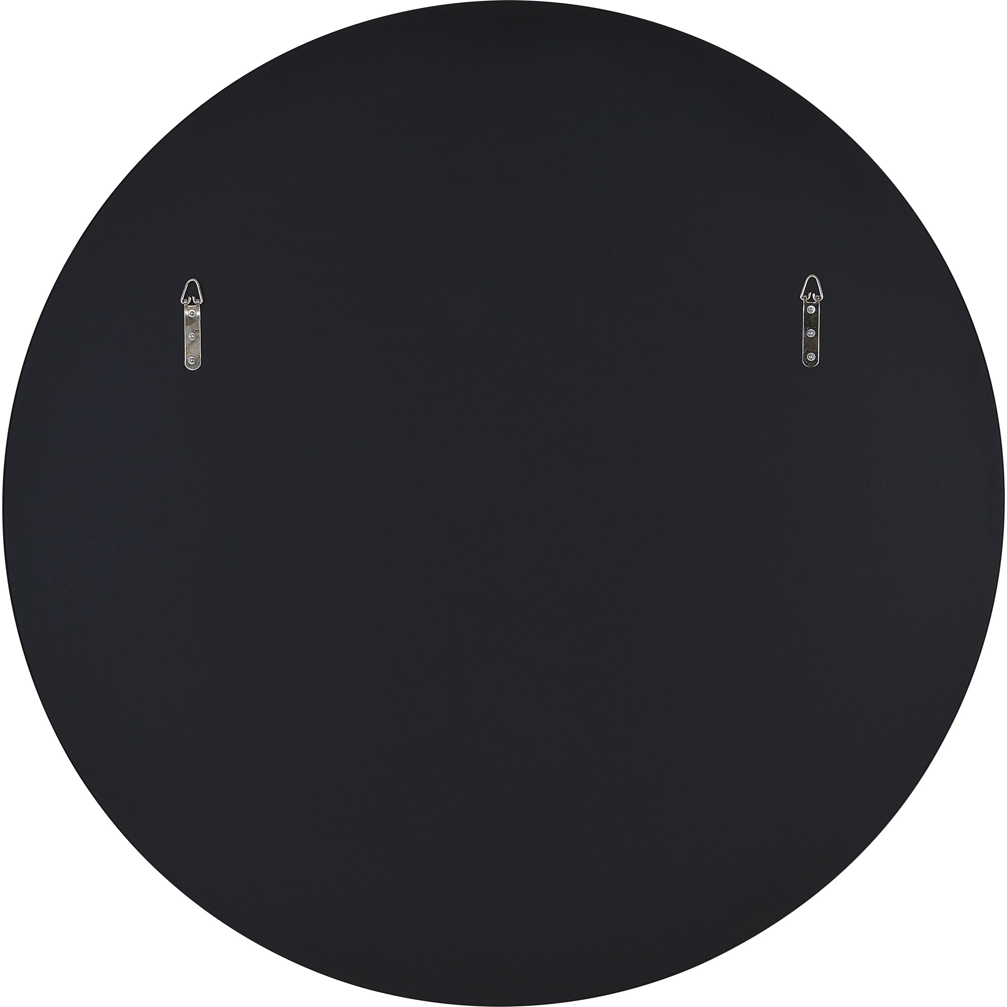 Renwil Cori 40" Tall Round Wall Mirror - Black