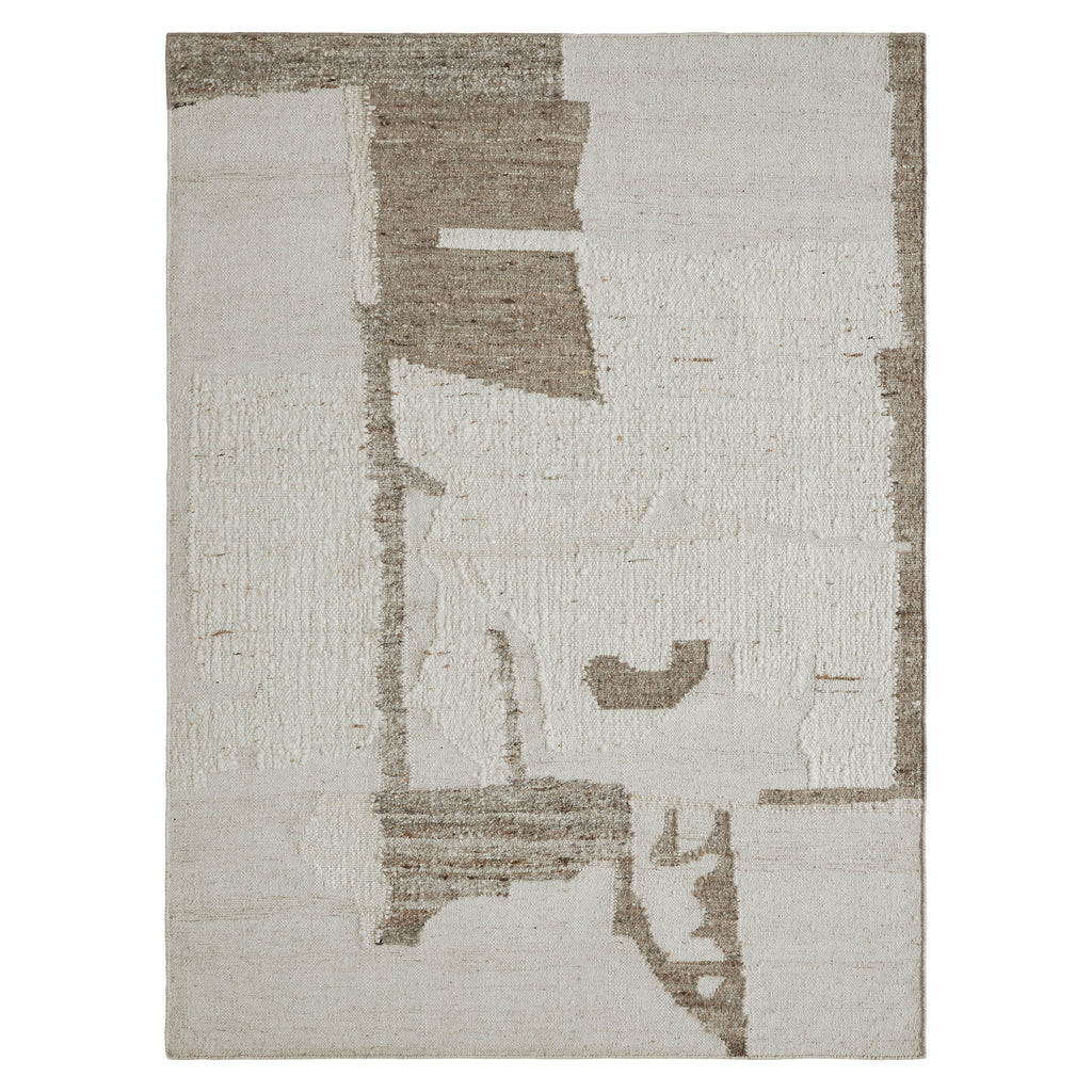 Renwil Grace 5'3" x 7'3" Ft Handwoven Indoor Rug - Ivory / Stone