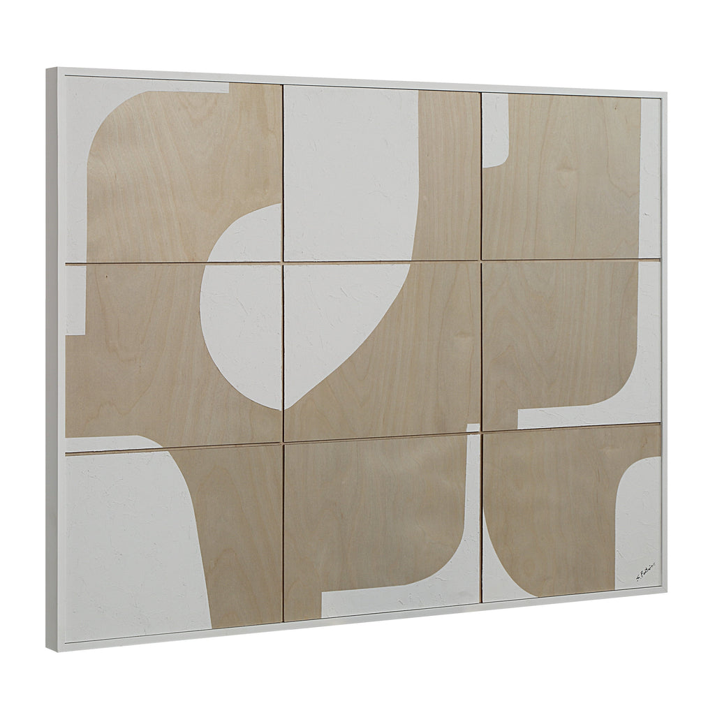 Renwil Erula 48" Wide Wall Art - Matte White