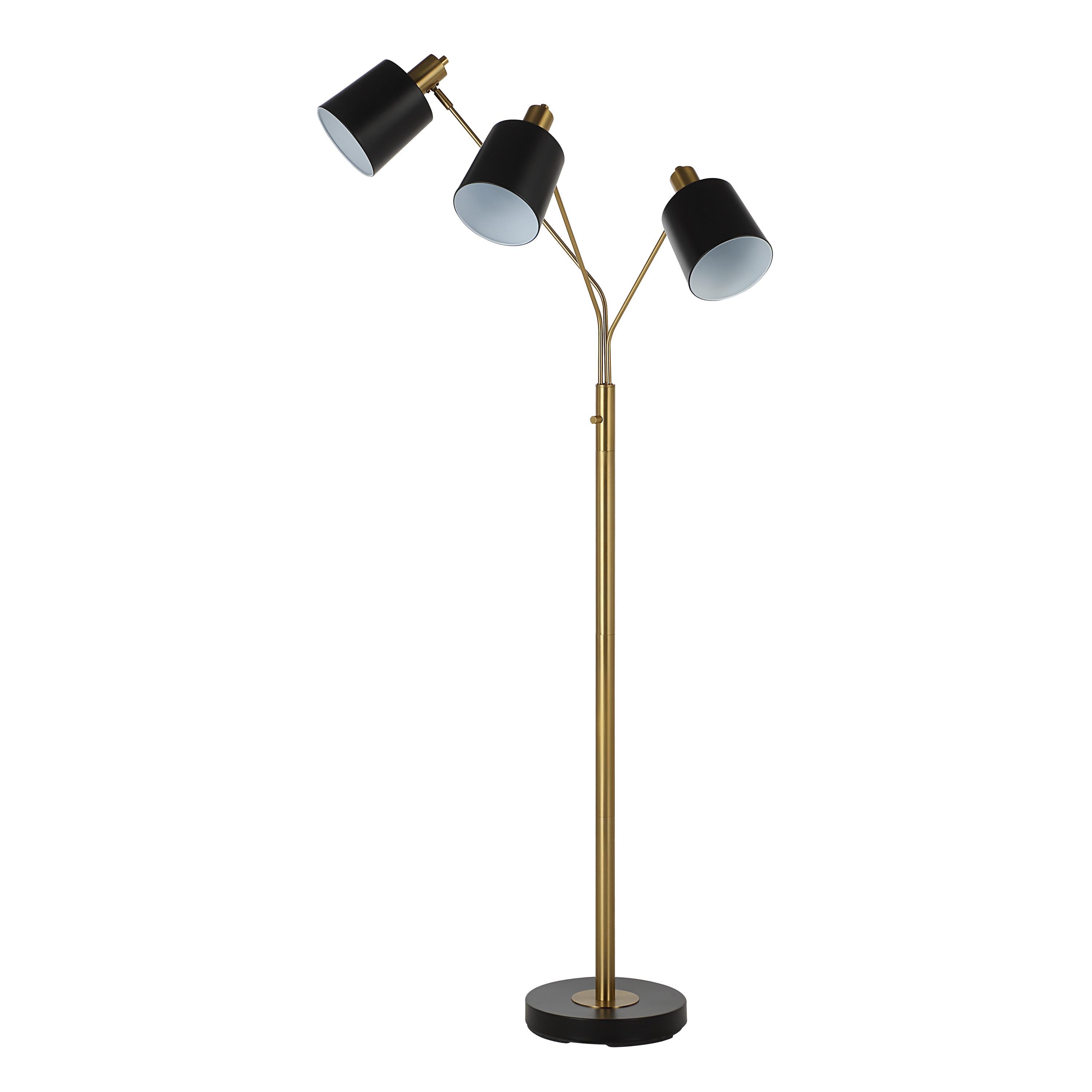 Everren Meander 71" Height Floor Lamp - Brass