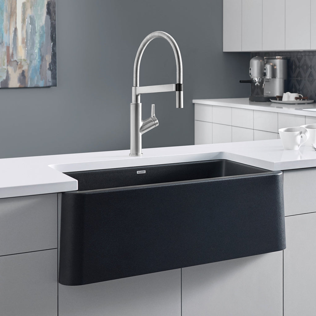 Blanco Ikon Silgranit 33" Single Bowl Apron-Front Farmhouse Sink