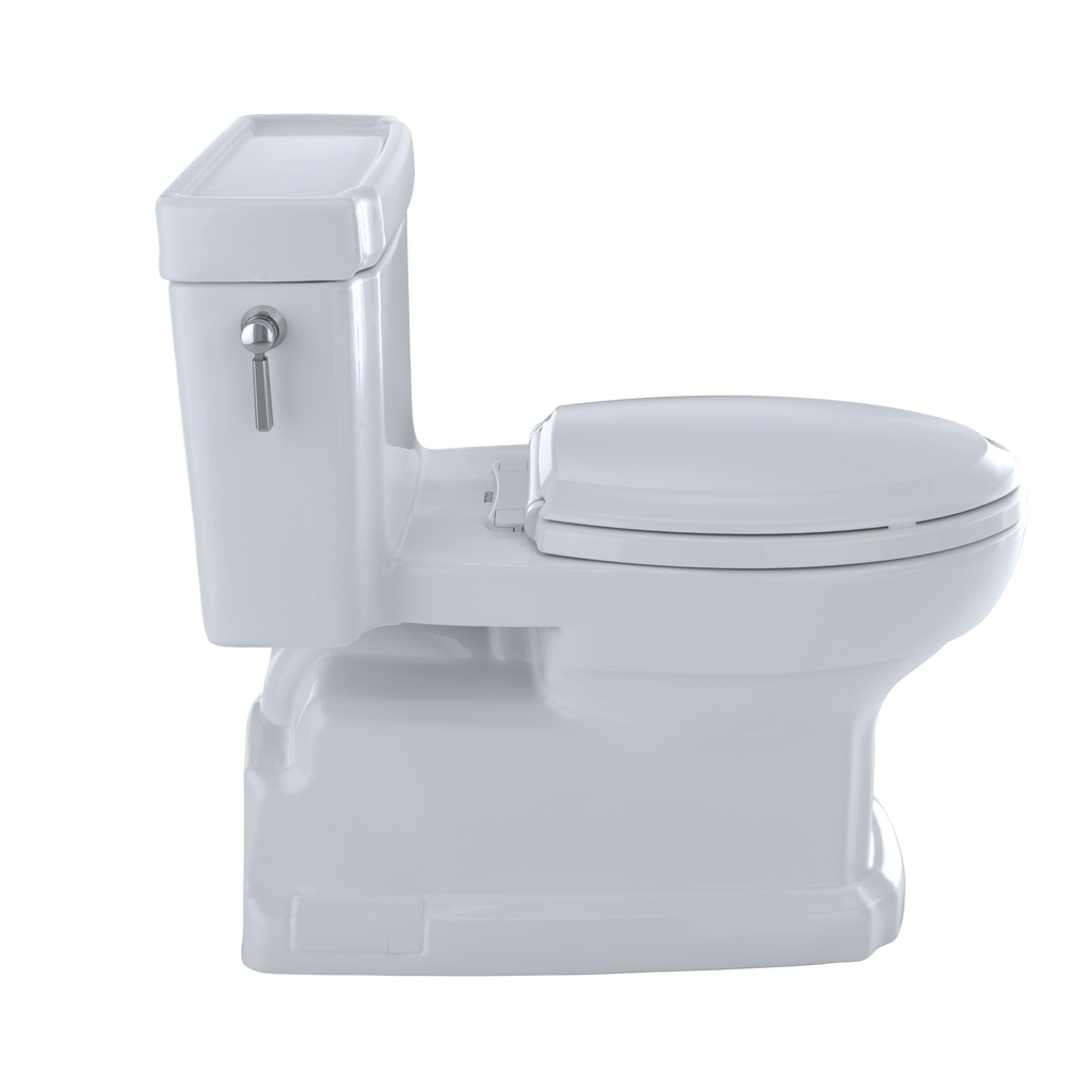 TOTO Eco Guinevere Elongated 1.28 GPF Universal Height Skirted Toilet with Softclose Seat