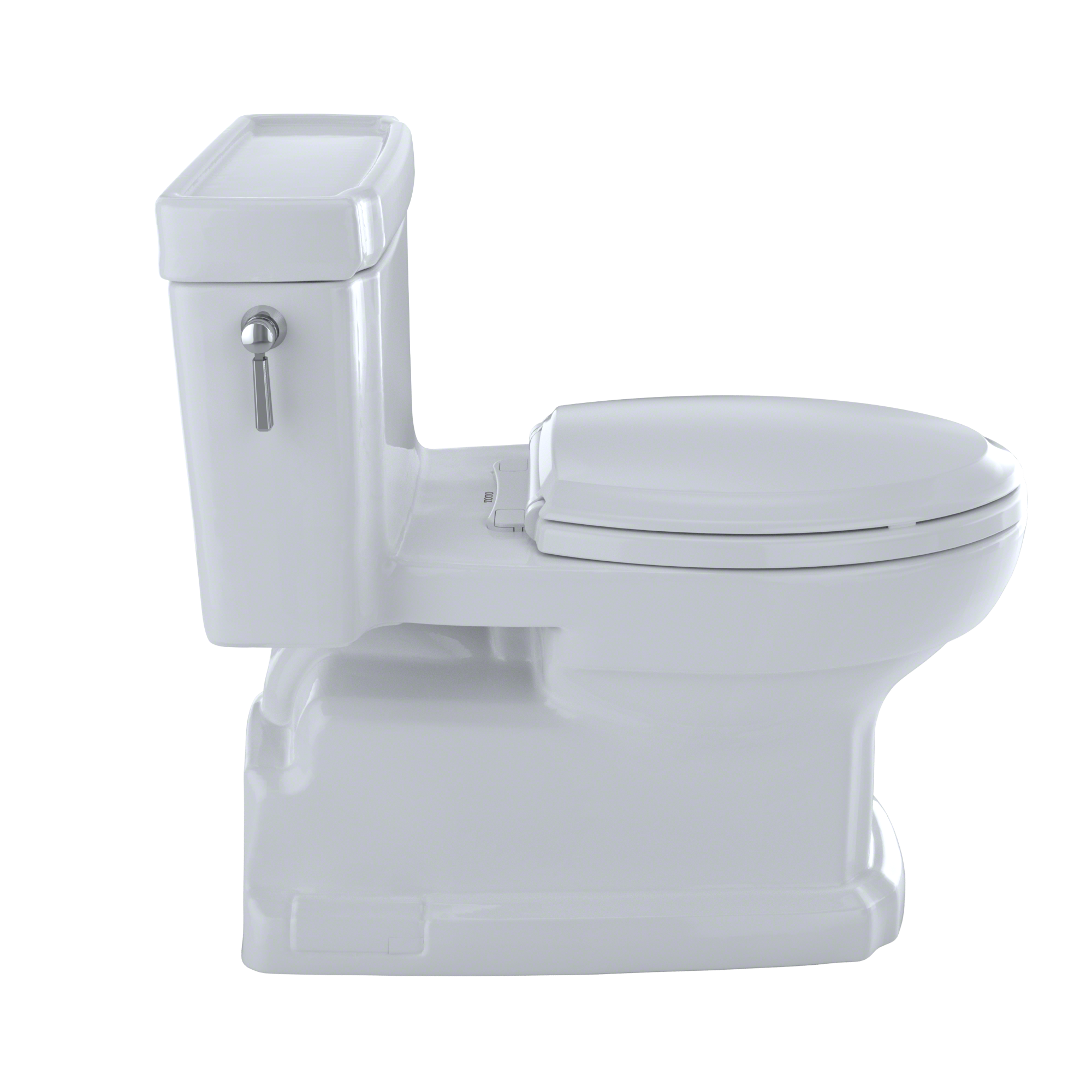 TOTO Eco Guinevere Elongated 1.28 GPF Universal Height Skirted Toilet with Softclose Seat
