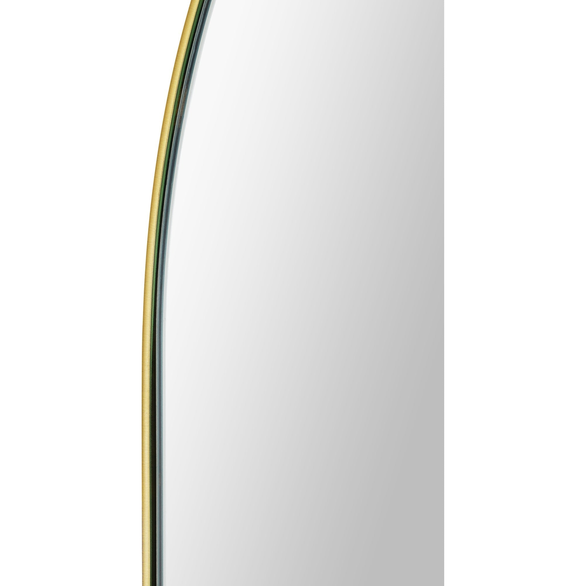 Renwil Beckah 40" Tall Oval Wall Mirror - Yellow