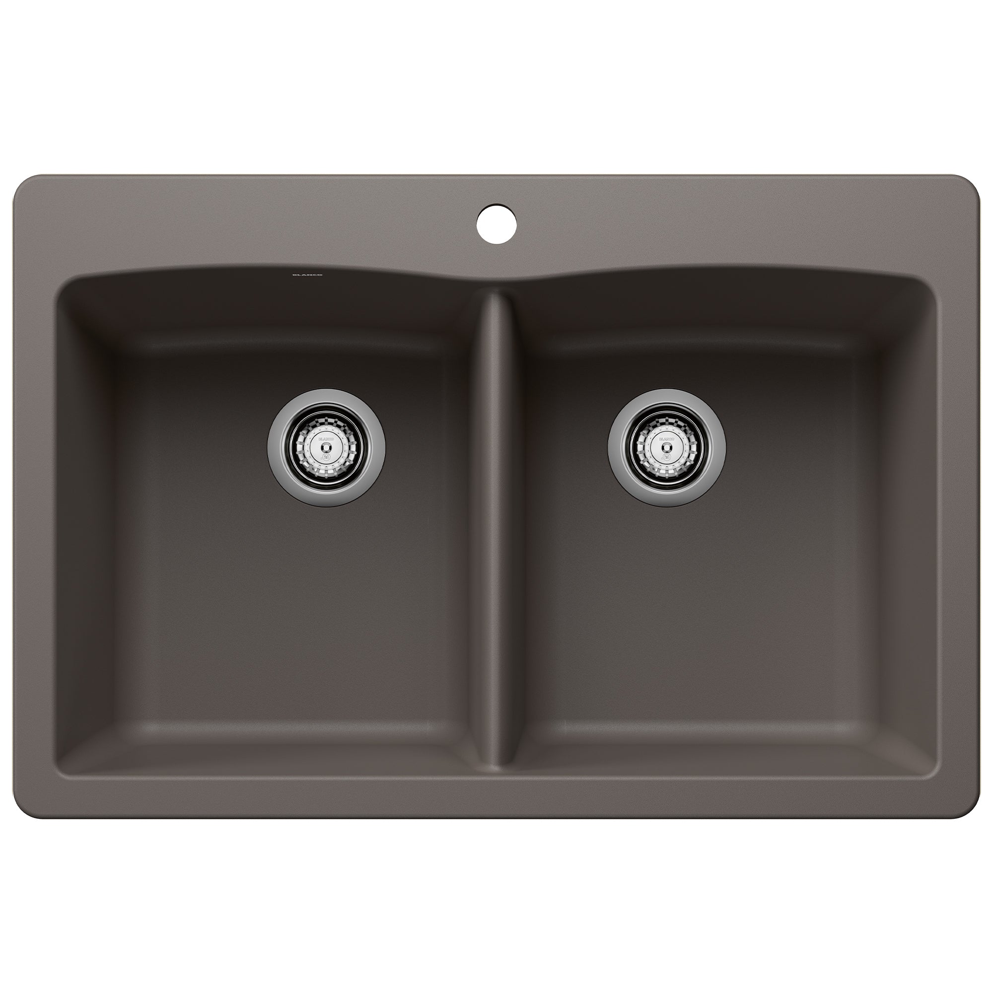 Blanco Diamond Silgranit 33" 50/50 Double Bowl Dual Mount Kitchen Sink