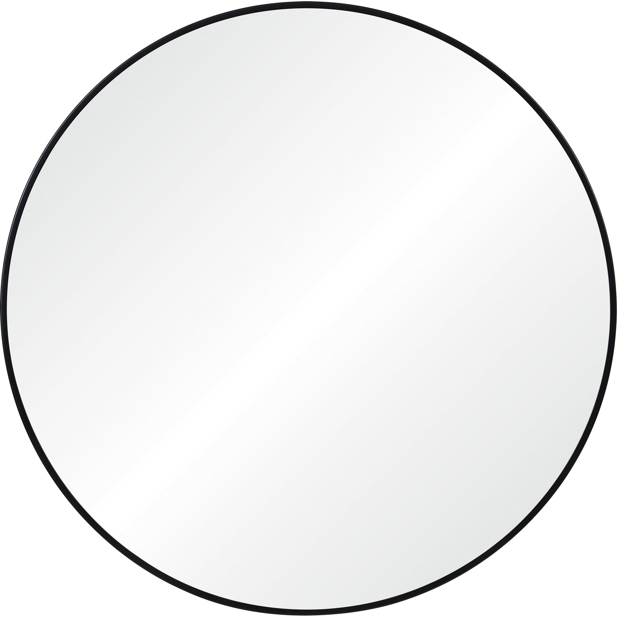 Renwil Claribel 30" Tall Round Wall Mirror - Black