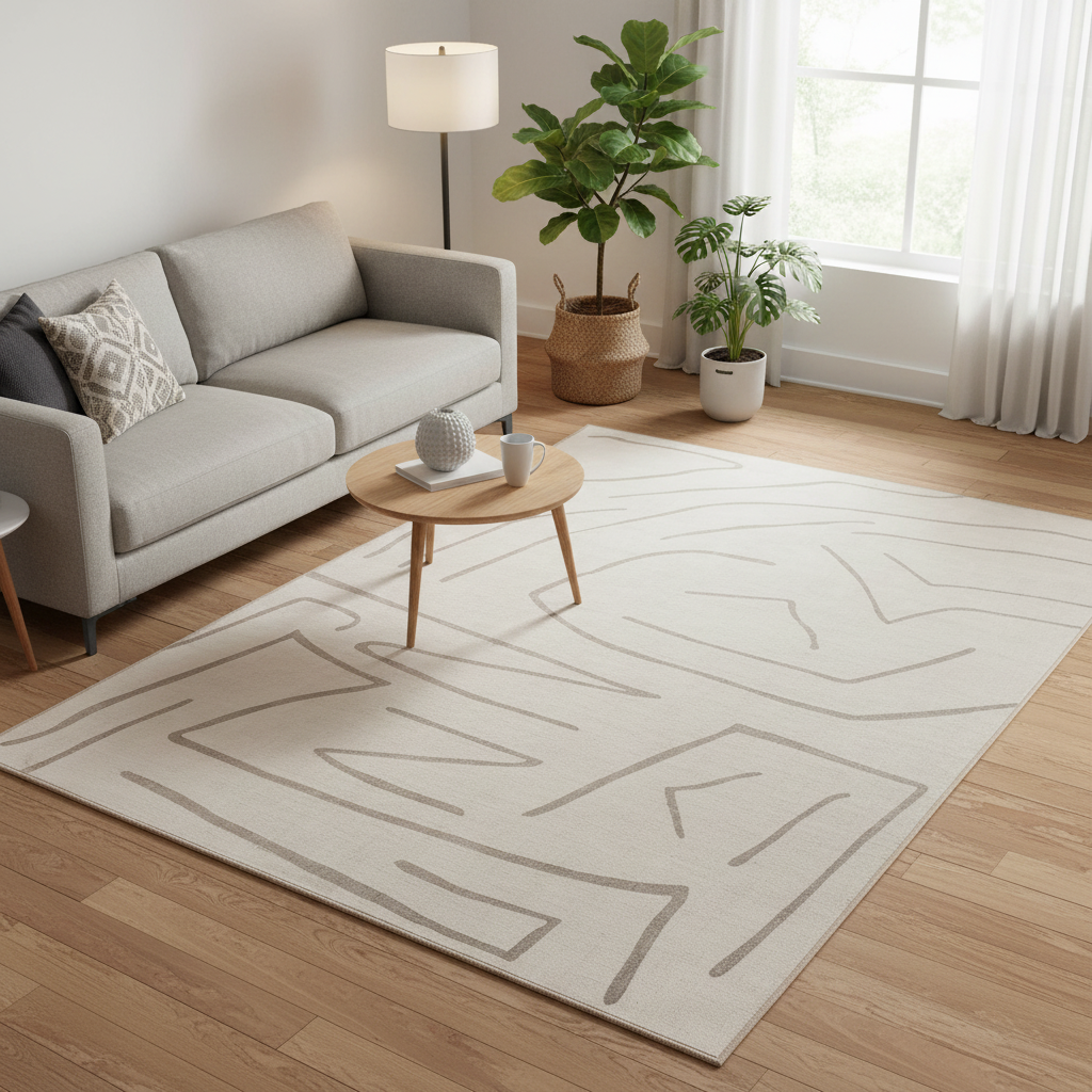 Renwil Chloe 7'6" x 10'2" Ft Handwoven Indoor Rug - Cream / Beige