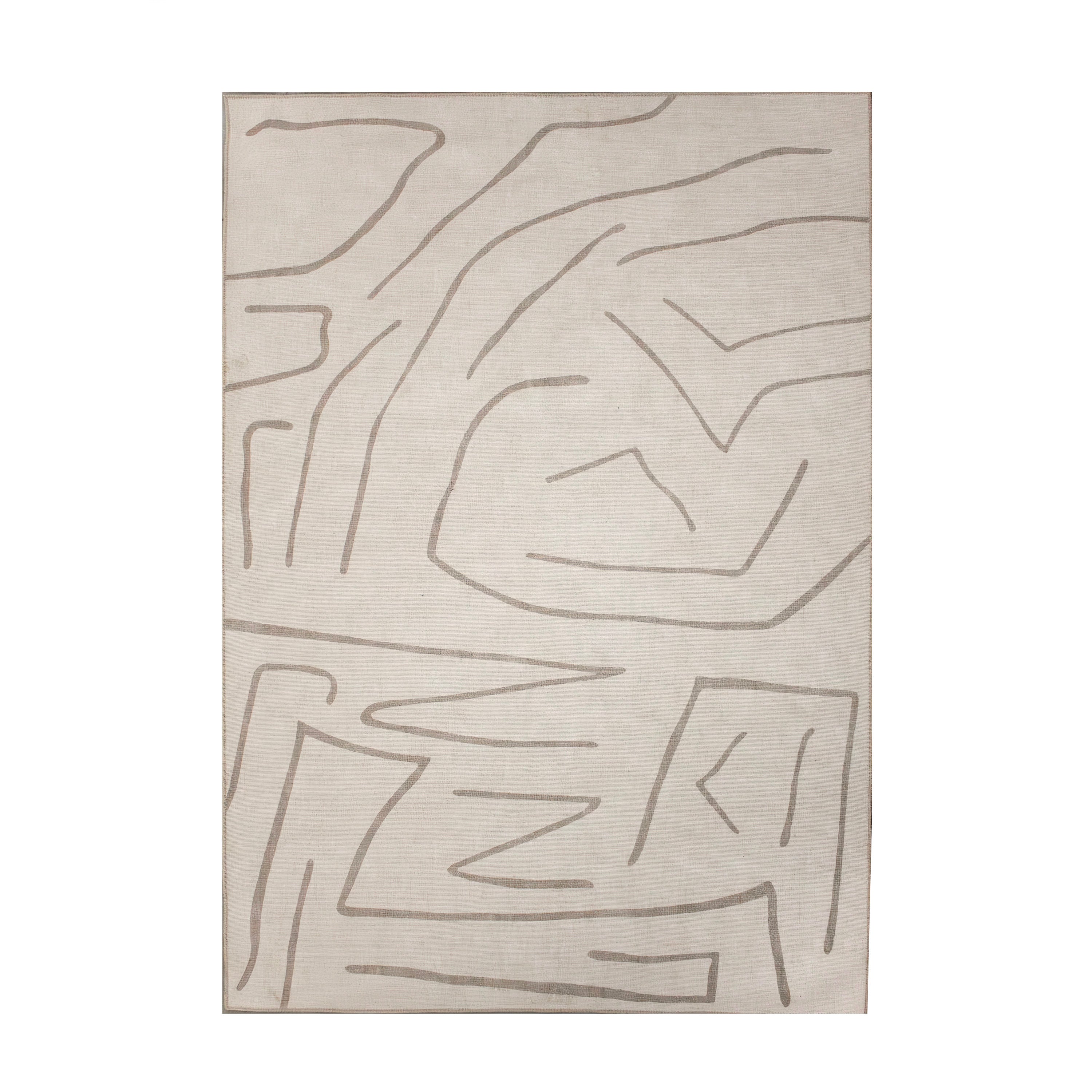 Renwil Chloe 7'6" x 10'2" Ft Handwoven Indoor Rug - Cream / Beige