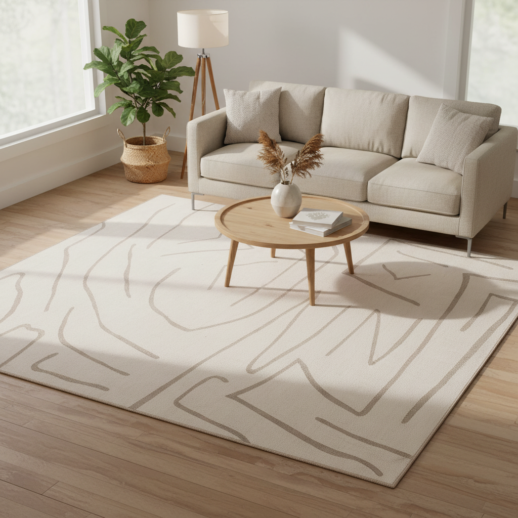Renwil Chloe 10' x 13'1" Ft Handwoven Indoor Rug - Cream / Beige