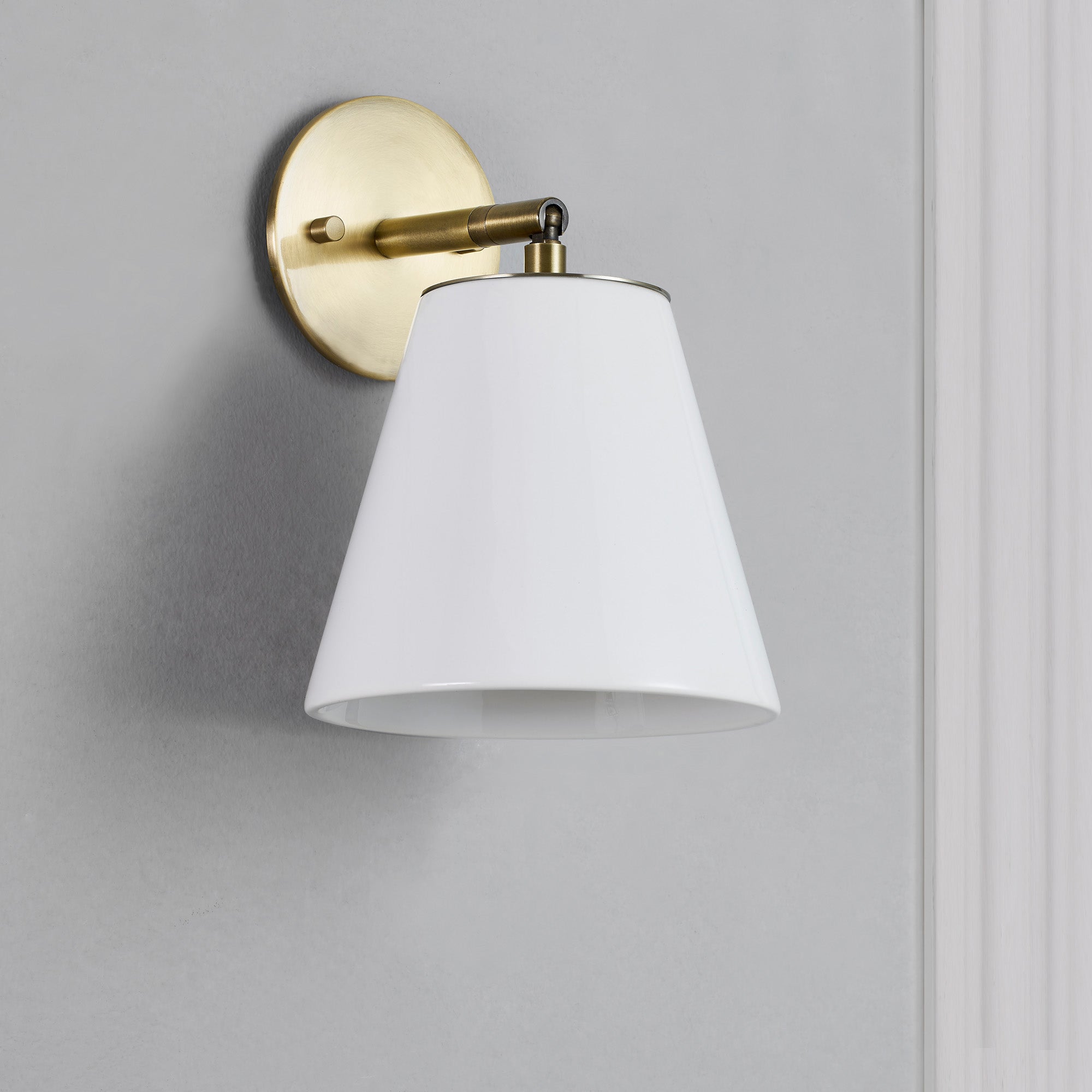 Renwil Kai 9.75" Length Wall Sconce - Antique Brushed Brass