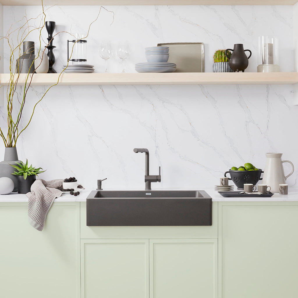 Blanco Linus Low Arc Pull-Out Dual-Spray Kitchen Faucet