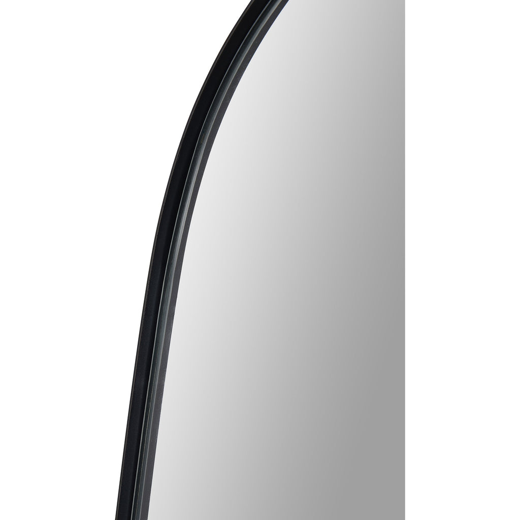 Renwil Bergen 36" Tall Rectangle Wall Mirror - Black