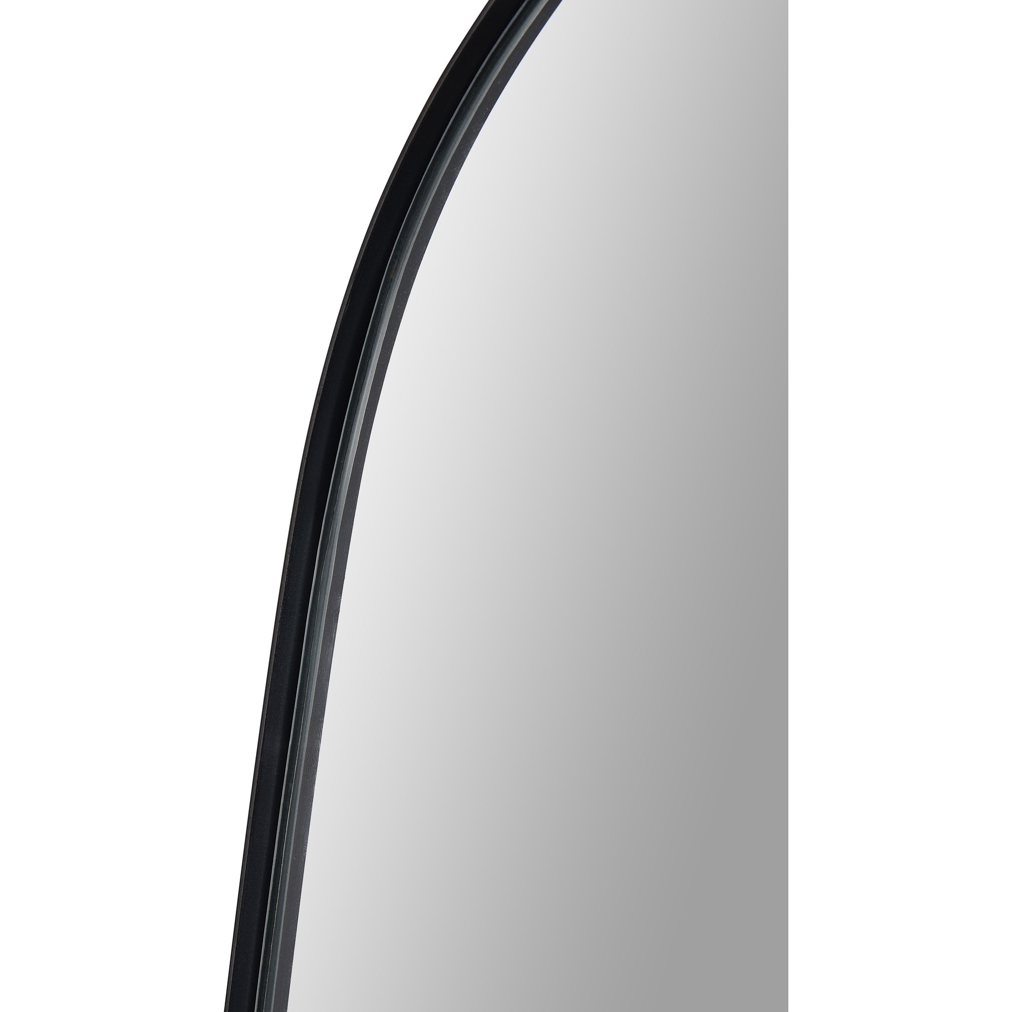 Renwil Bergen 36" Tall Rectangle Wall Mirror - Black