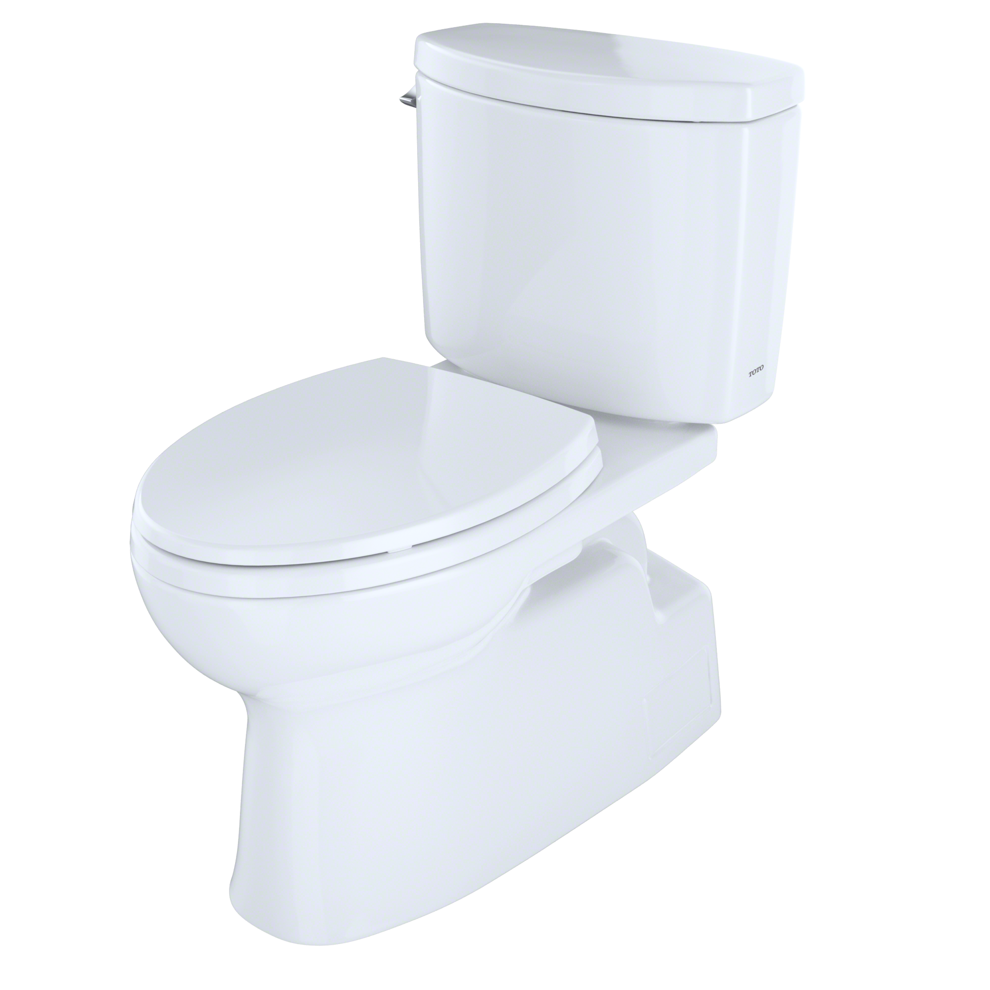 TOTO Vespin II Two Piece Elongated 1.28 GPF Universal Height Skirted Design Toilet with Cefiontect