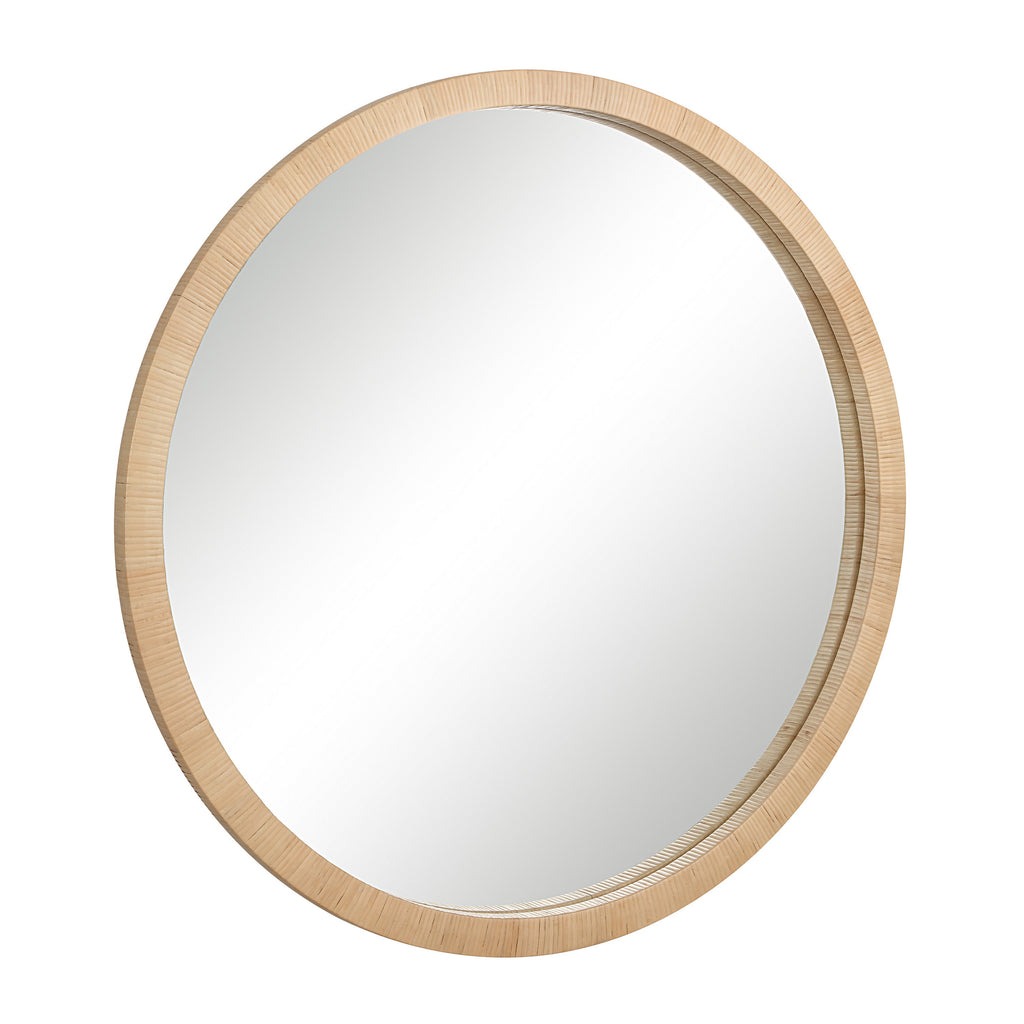 Renwil Rita 48" H x 48" W Wall Mirror - Brown