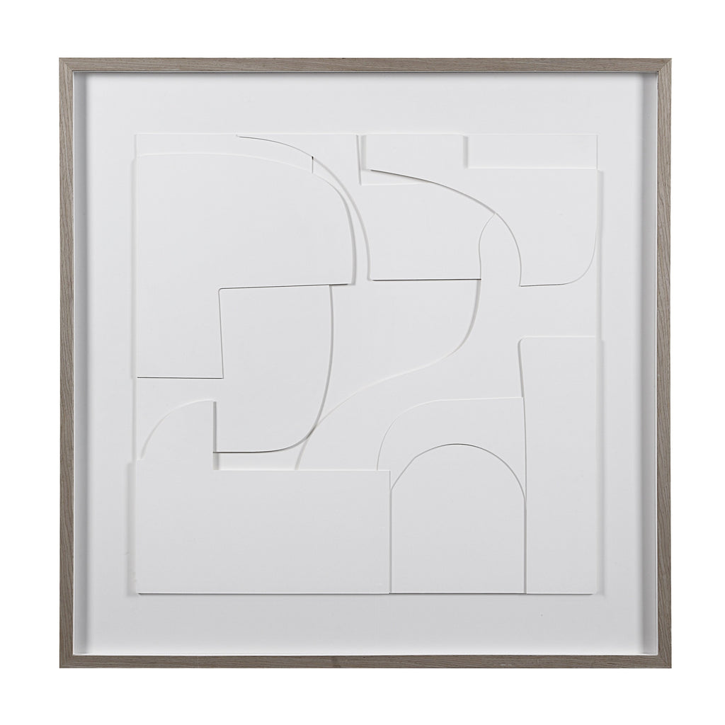 Renwil Stardust 48" Wide Wall Art - Matte White