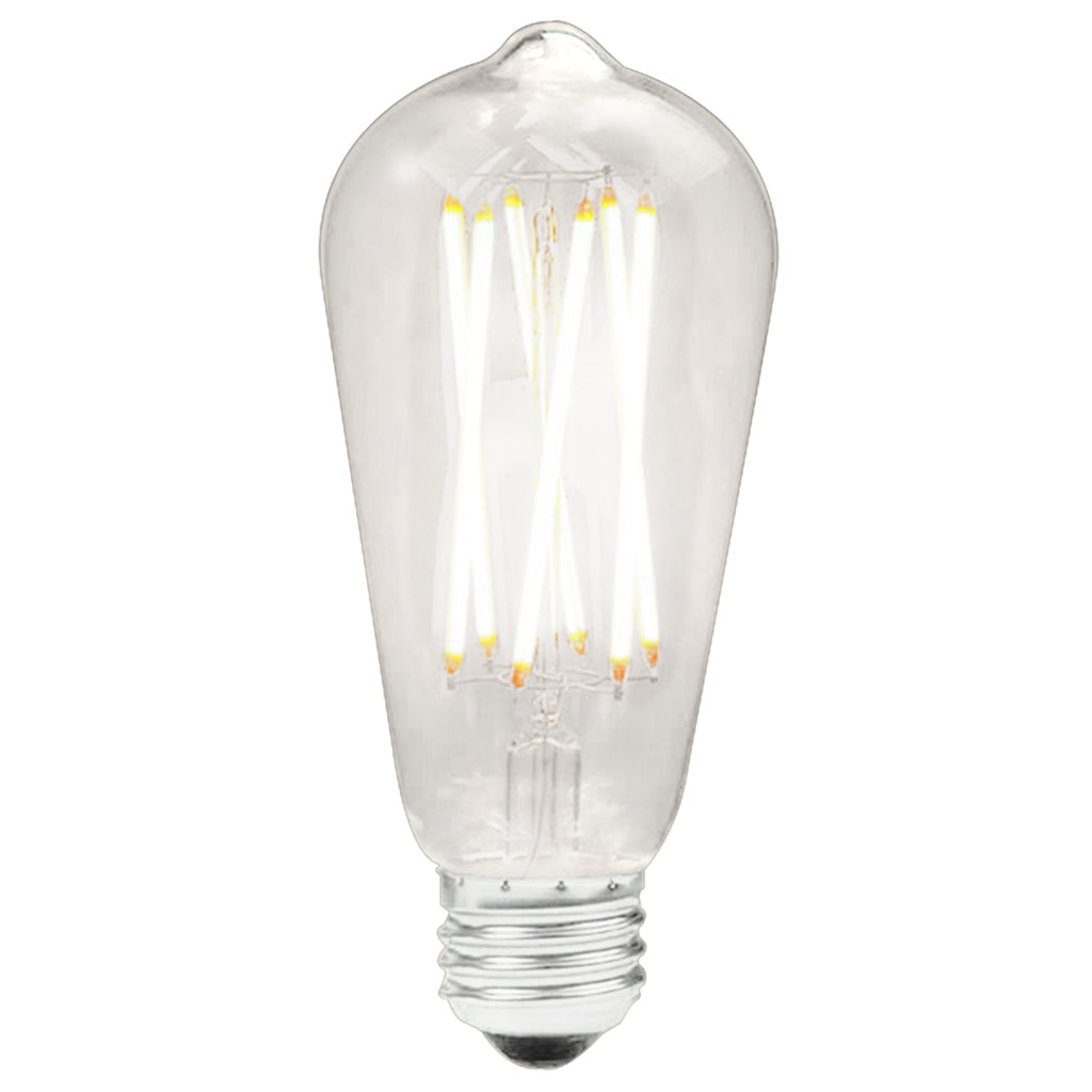Renwil Led Dimmable Light Bulb 650 Lumens 6 Filaments Color Temperature-2700K (Pack of 3)