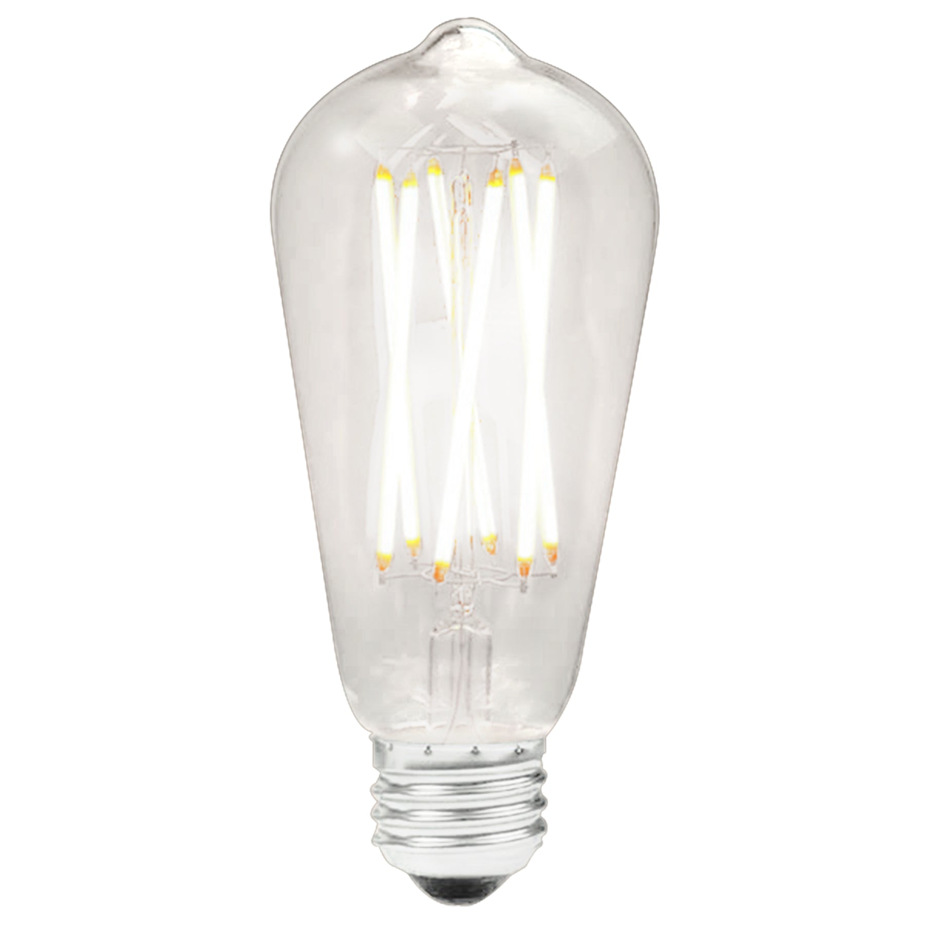 Renwil Led Dimmable Light Bulb 650 Lumens 6 Filaments Color Temperature-2700K (Pack of 3)