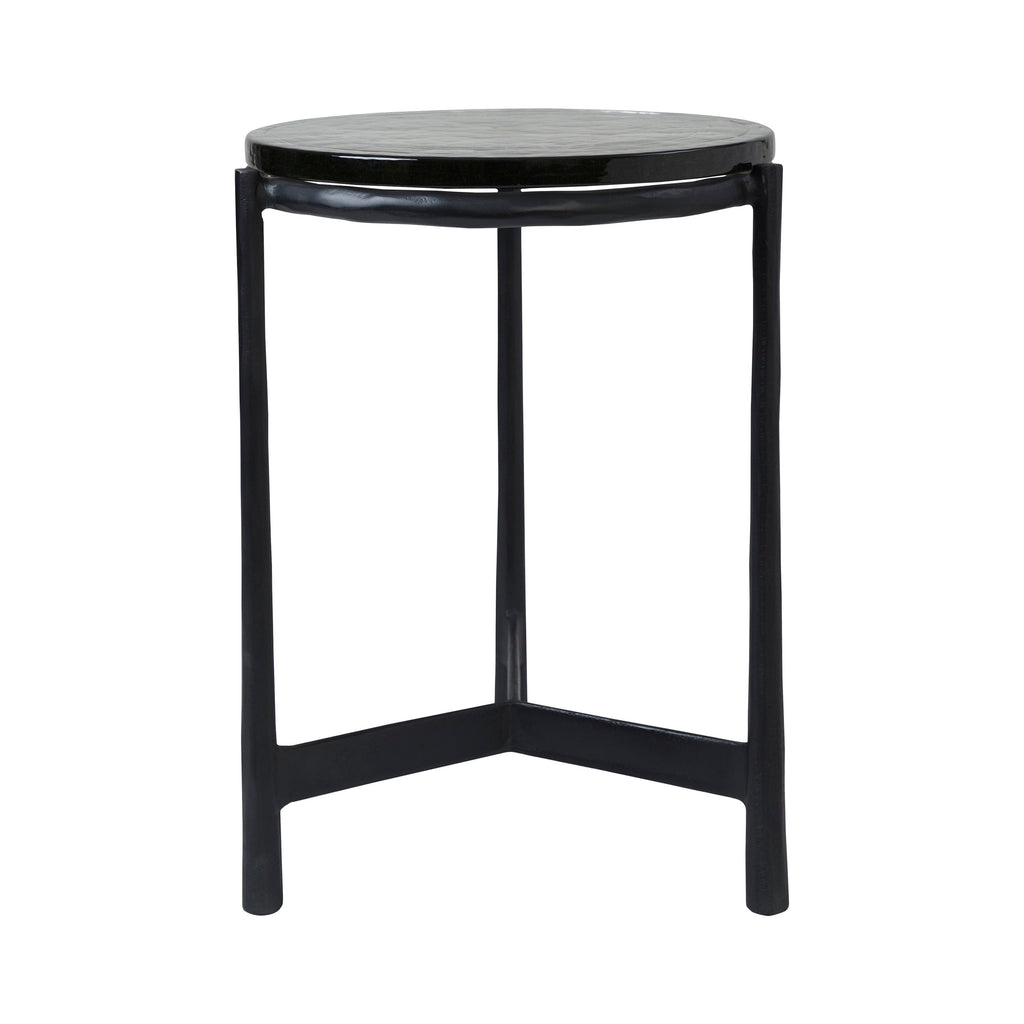 Renwil Avila Indoor Cast Aluminum Side Table - Black