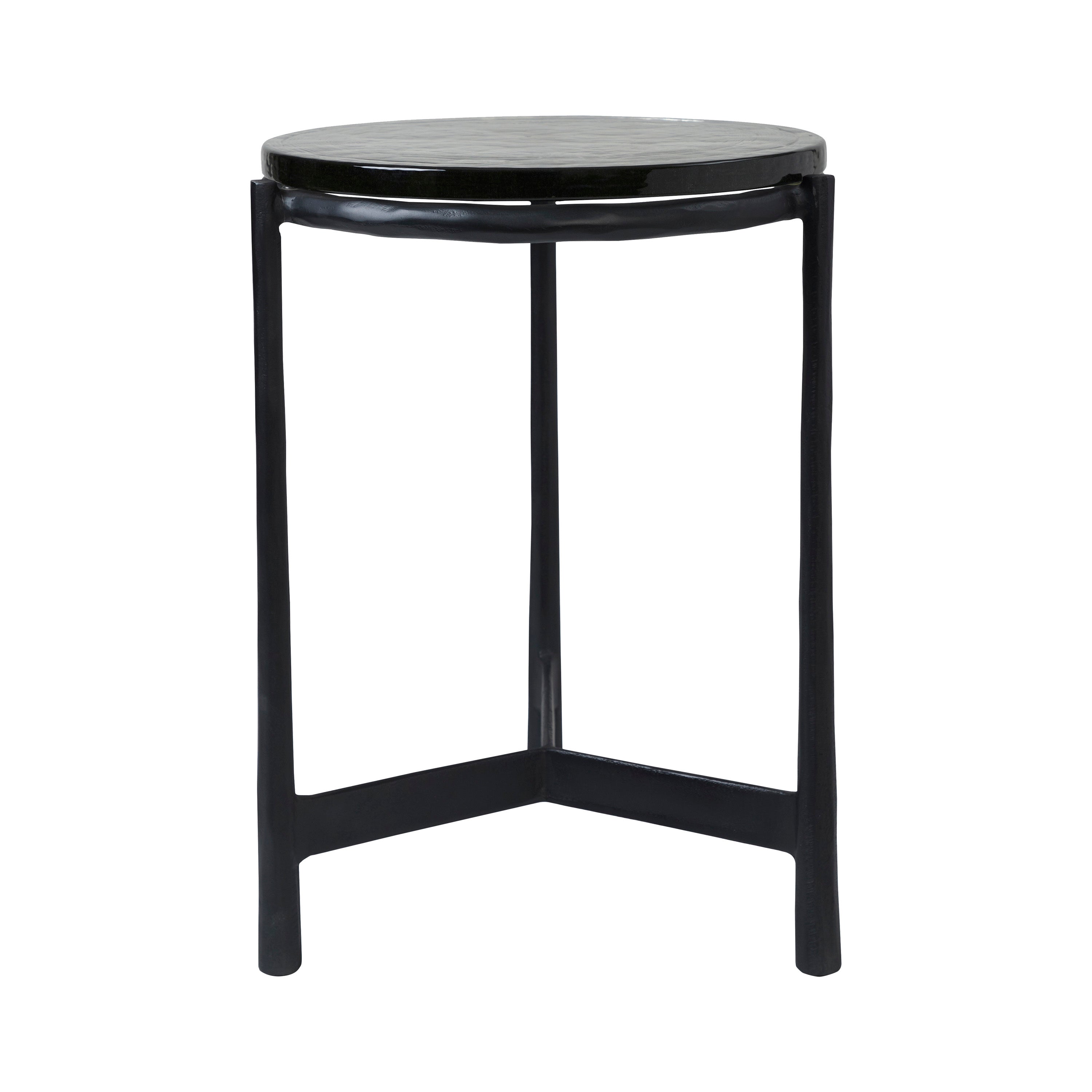 Renwil Avila Indoor Cast Aluminum Side Table - Black