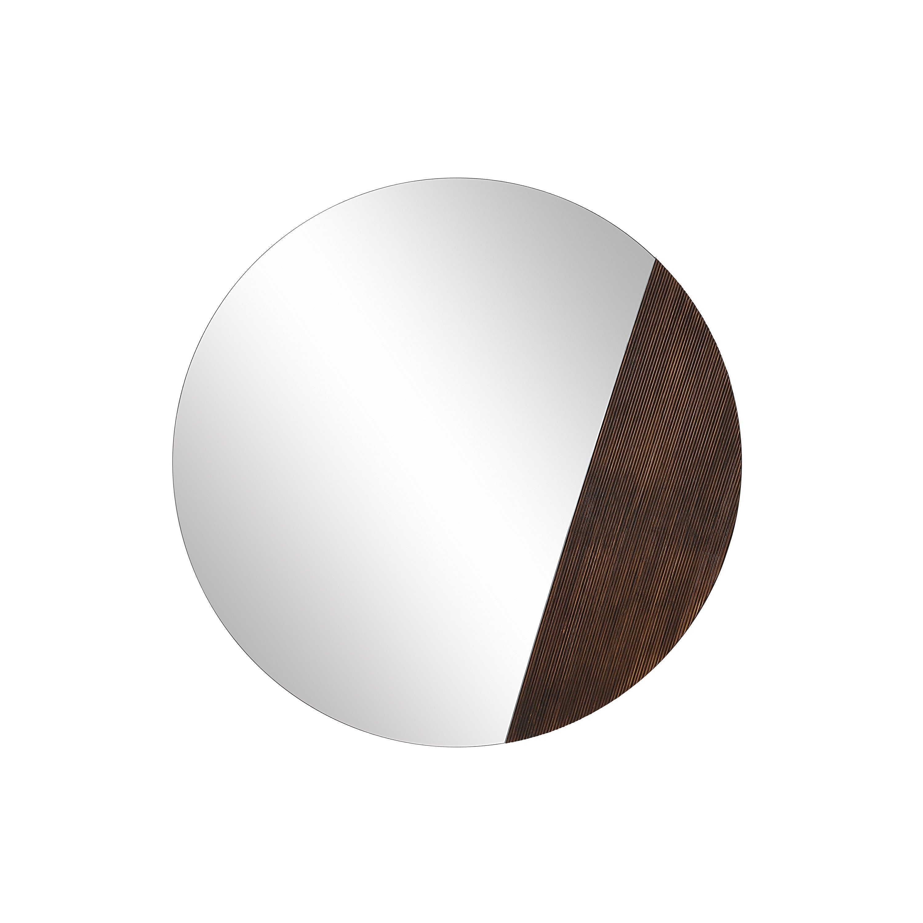Renwil Ronda 47.25" H x 47.25" W Wall Mirror - Brown