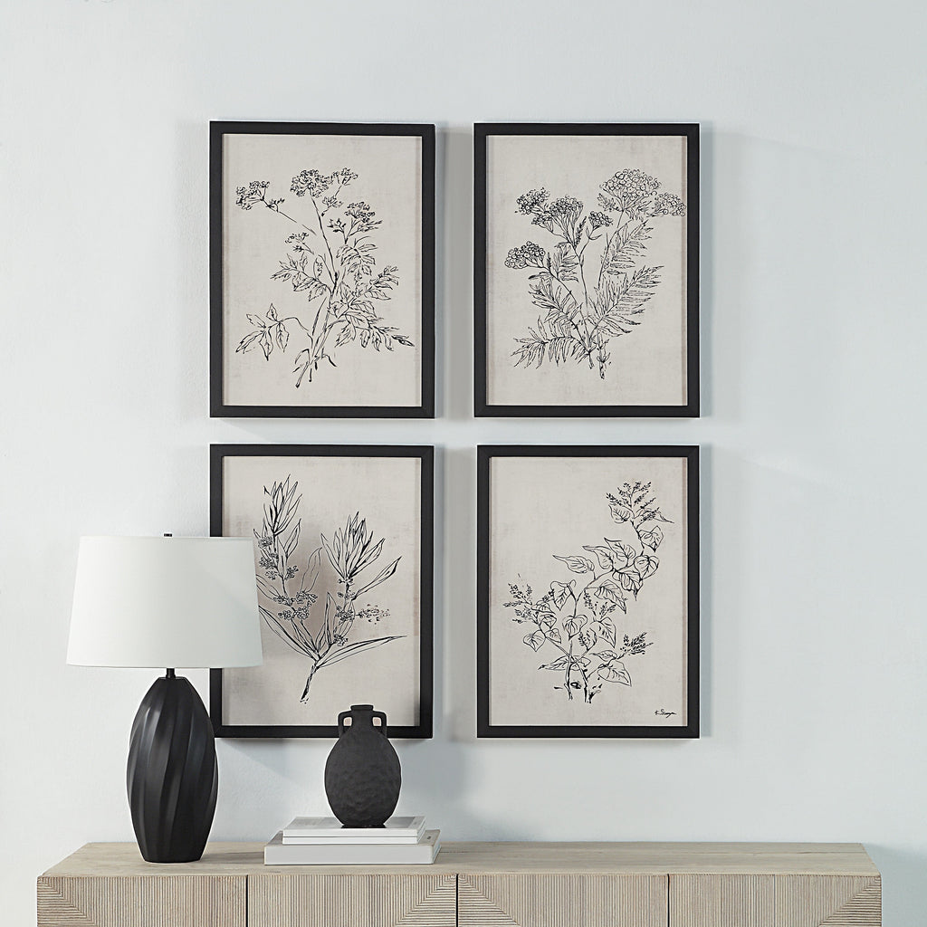 Renwil Basset 18" Wide Wall Art with Wood Frame - Painted Black