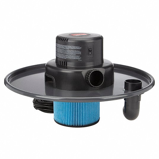 Drum-Top Vacuum Head: Std, Wet/Dry, For 55 gal Drum Capacity, 1 1/2 in Vacuum Hose Dia.
