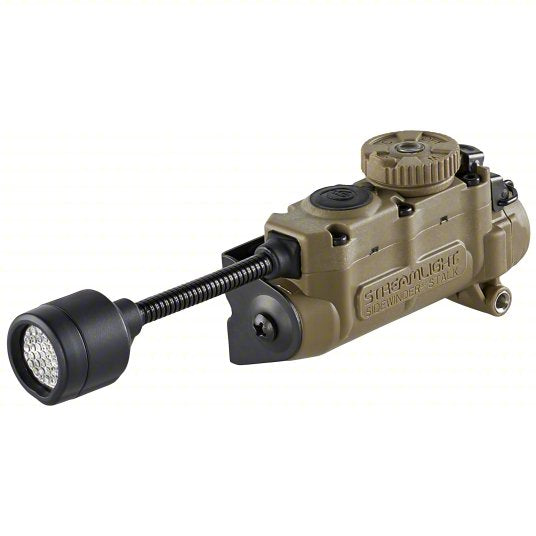 Military Helmet Lightning System: 76 lm Max Brightness, 5.6 hr Run Time at Max Brightness, Tan, IP67