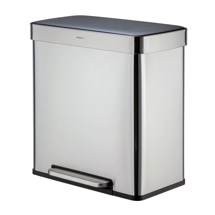 16 Gallon Step On Multi-Compartments Trash & Recycling Bin