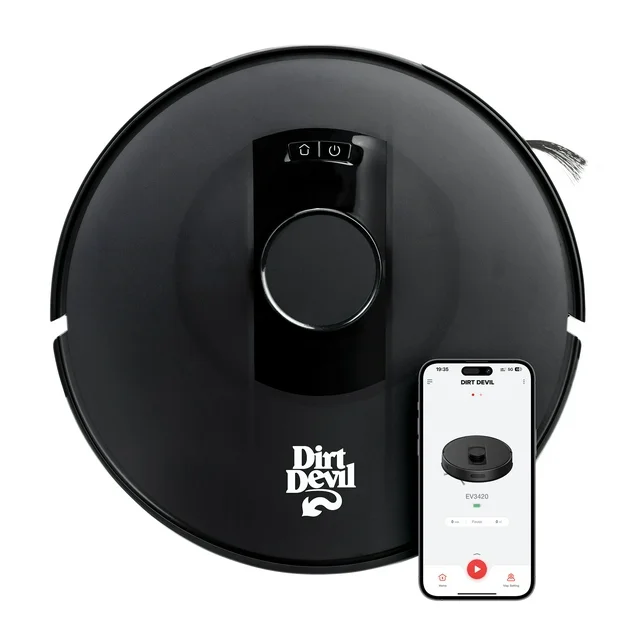 Lidar Robot Vacuum, Custom Cleaning, Good for Pet Hair, Wi-Fi, App-Enabled, New