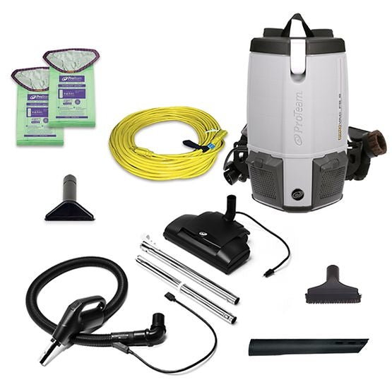 ProTeam 107461 ProVac FS6 6 Qt. Backpack Vacuum with 103224 Tool Kit - 120V