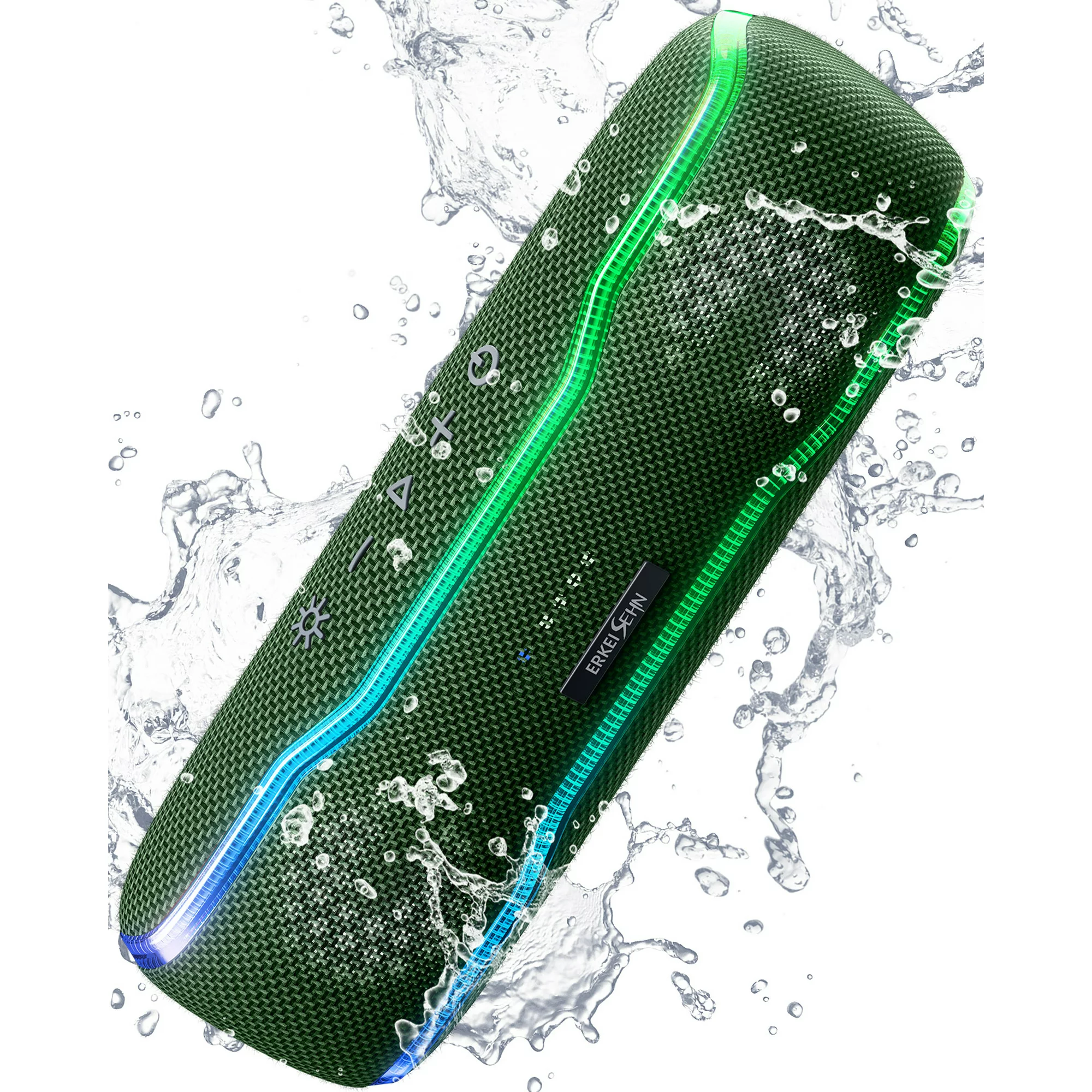 Portable Bluetooth Speaker, IPX7 Waterproof Wireless Speaker Bluetooth with Flashing Lights