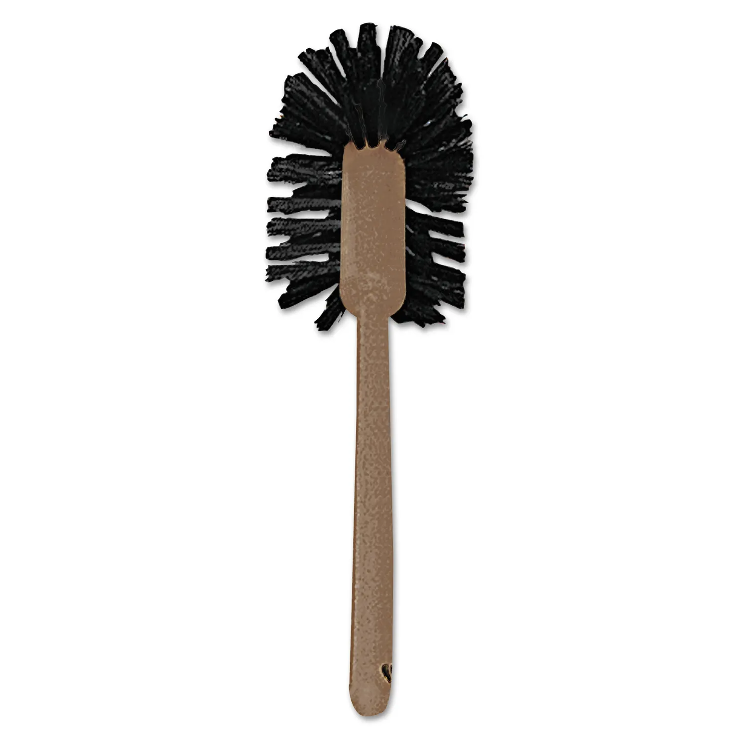 Commercial-Grade Toilet Bowl Brush 17" Handle, Brown