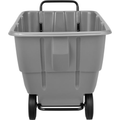 Deluxe Gray Plastic Tilt Truck 1/2 Cubic Yard Capacity 750 Lb. Capacity